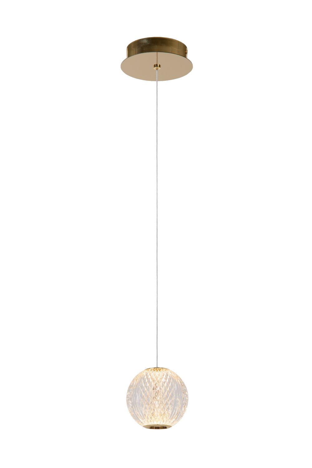 Pendant lamp Lucide CINTRA Ø14cm, 1xLED 5,7W 2700K, clear