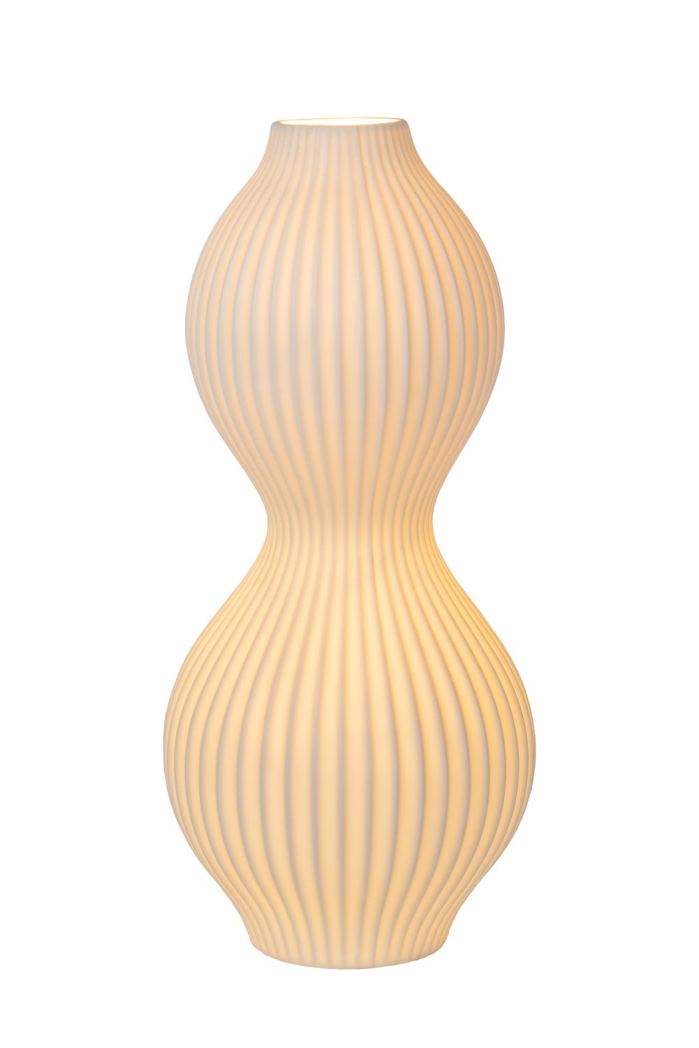 Pöytävalaisin Lucide MOMORO ?: 40,2cm, 1xE14, valkoinen