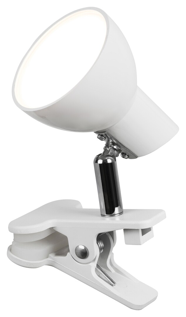 Clip lamp Rabalux NOAH, Ø7cm, Led 5W 360lm 3000K, white   