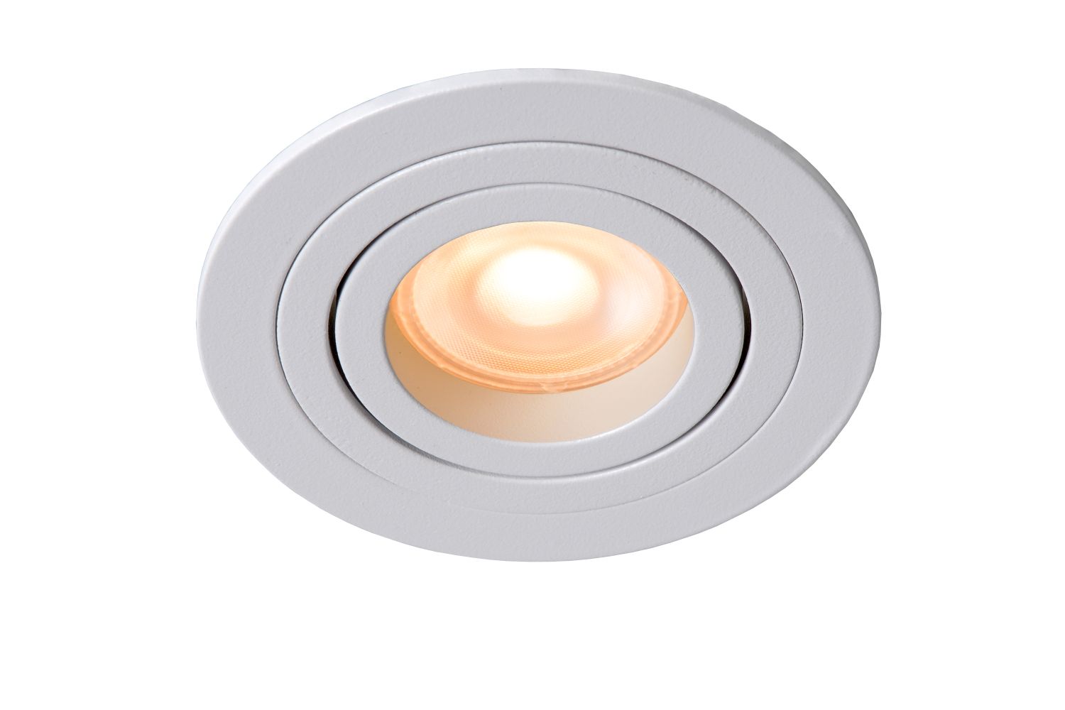 Recessed lamp Lucide TUBE round Ø9,2cm, 1xGU10, white