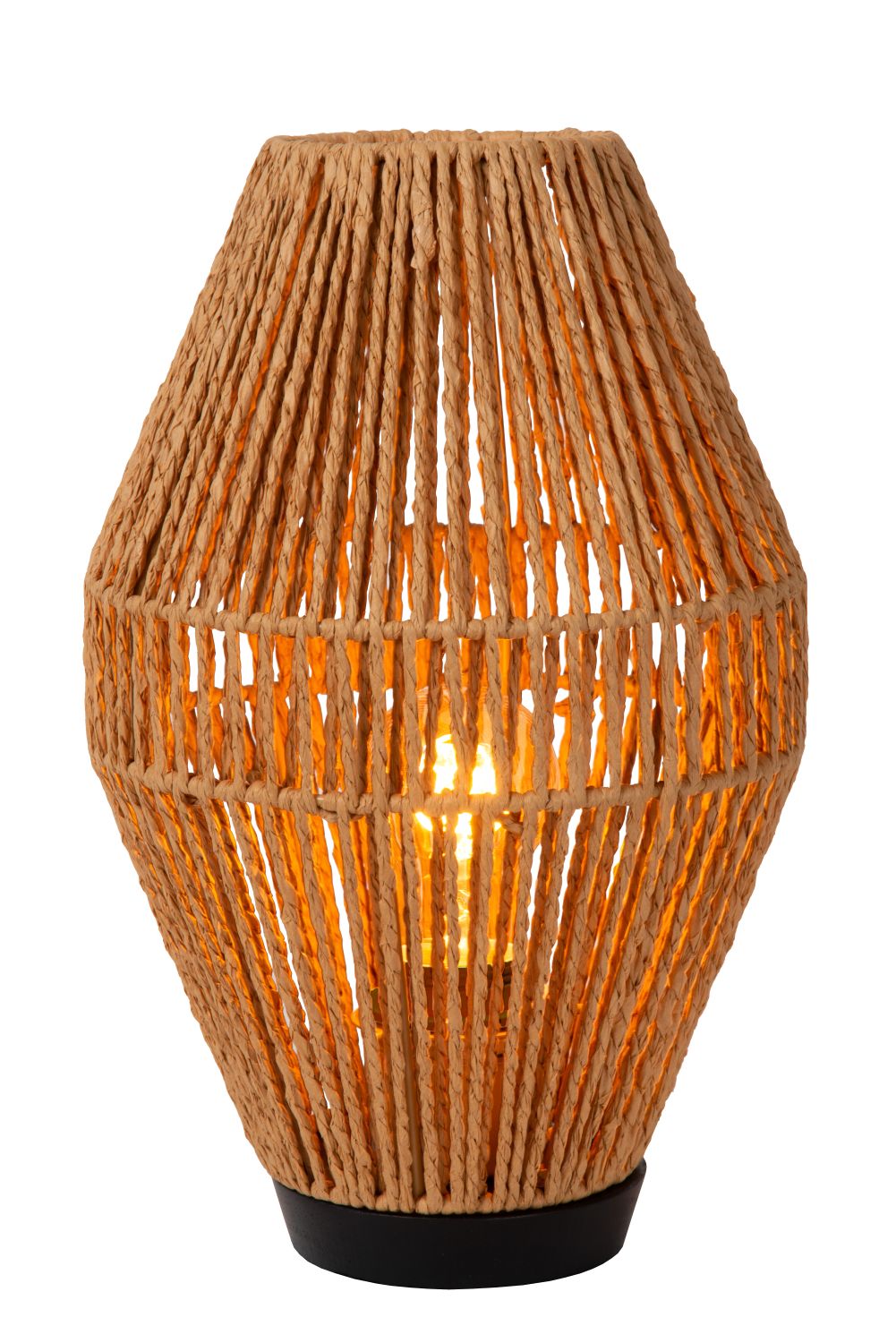 Pöytävalaisin Lucide CORDULLE ?: 33,5cm, 1xE27, luonnollinen