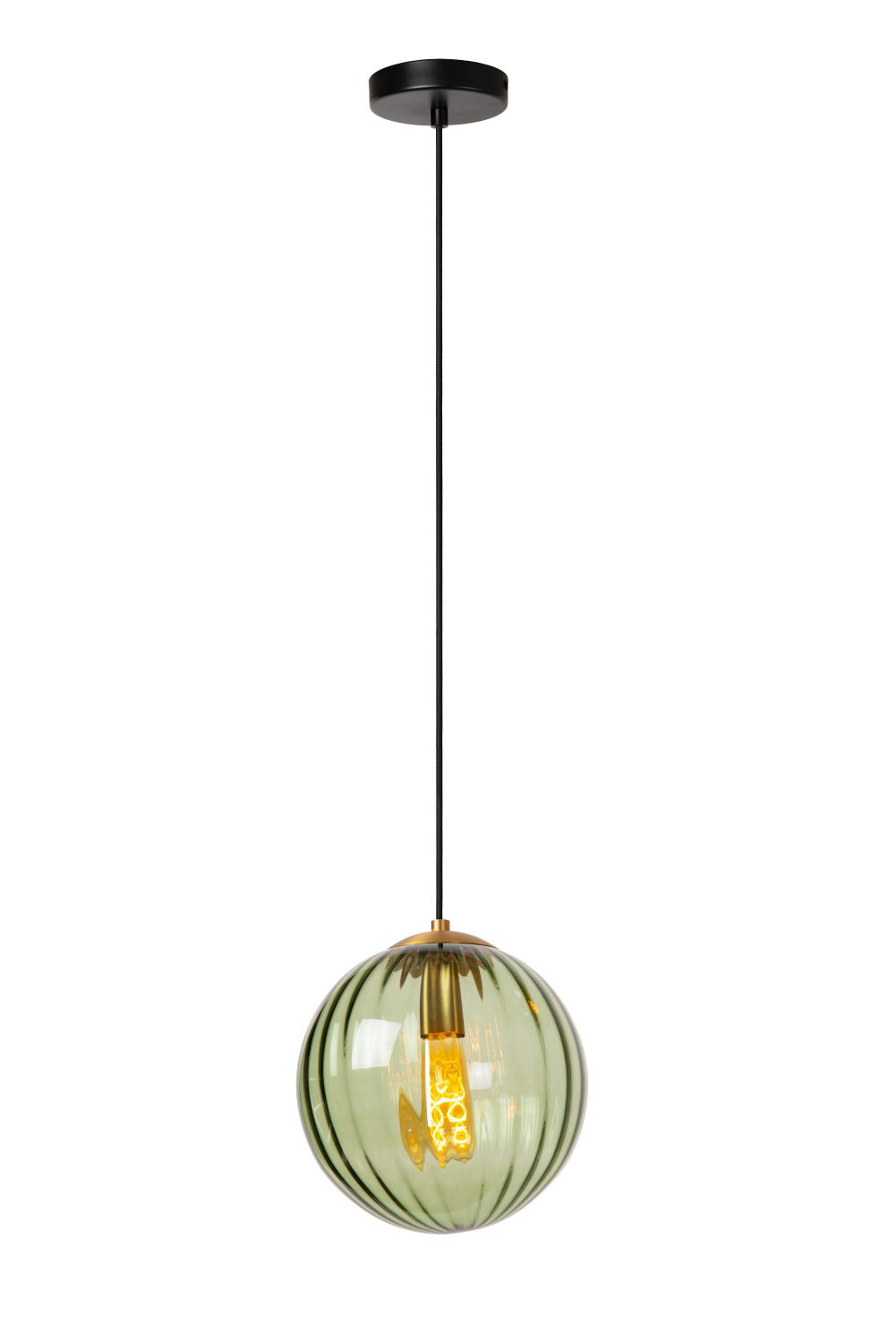 Pendant lamp Lucide MONSARAZ Ø25cm, 1xE27, green