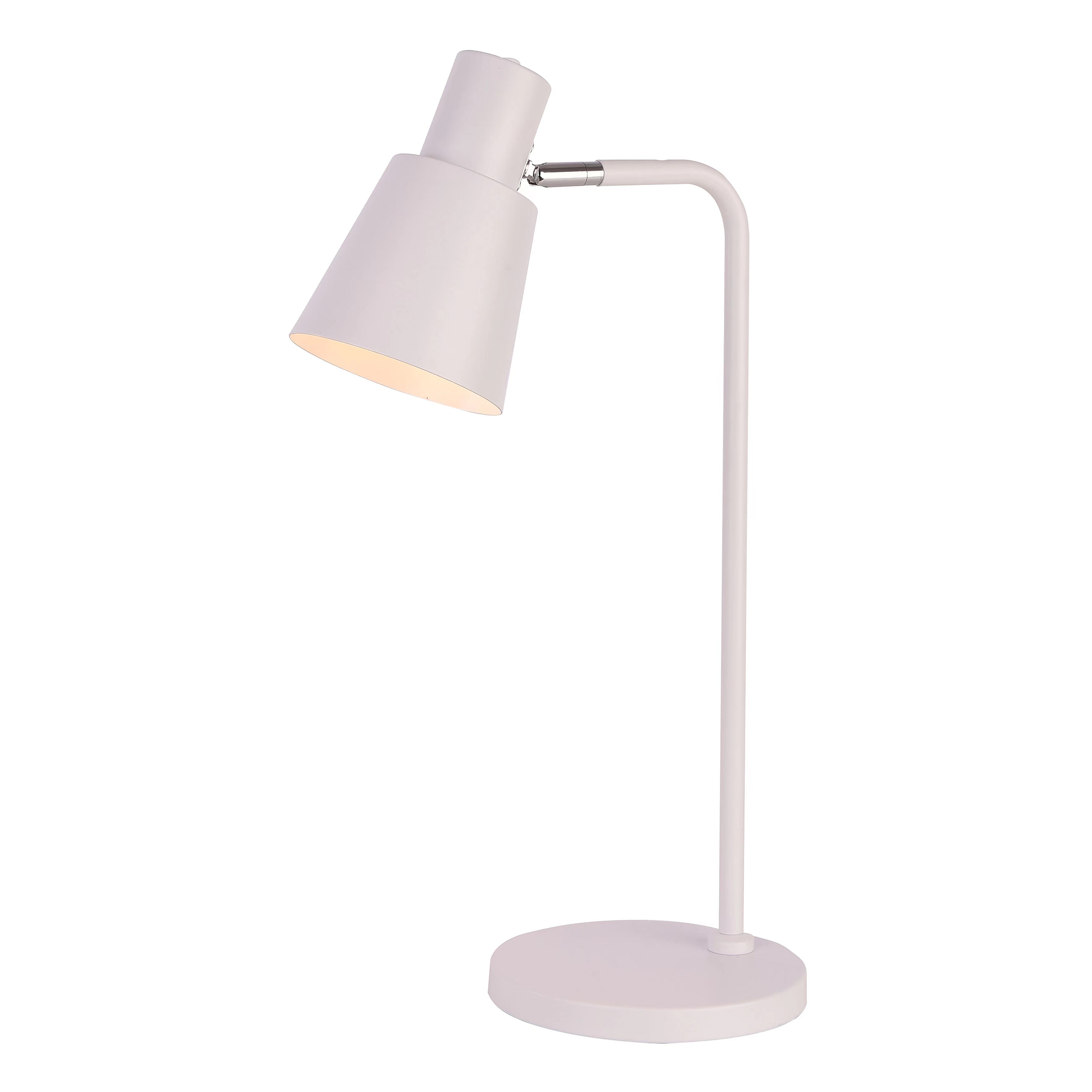 Table lamp FocusLight ALBA Ø22cm, 44cm, white/chrome