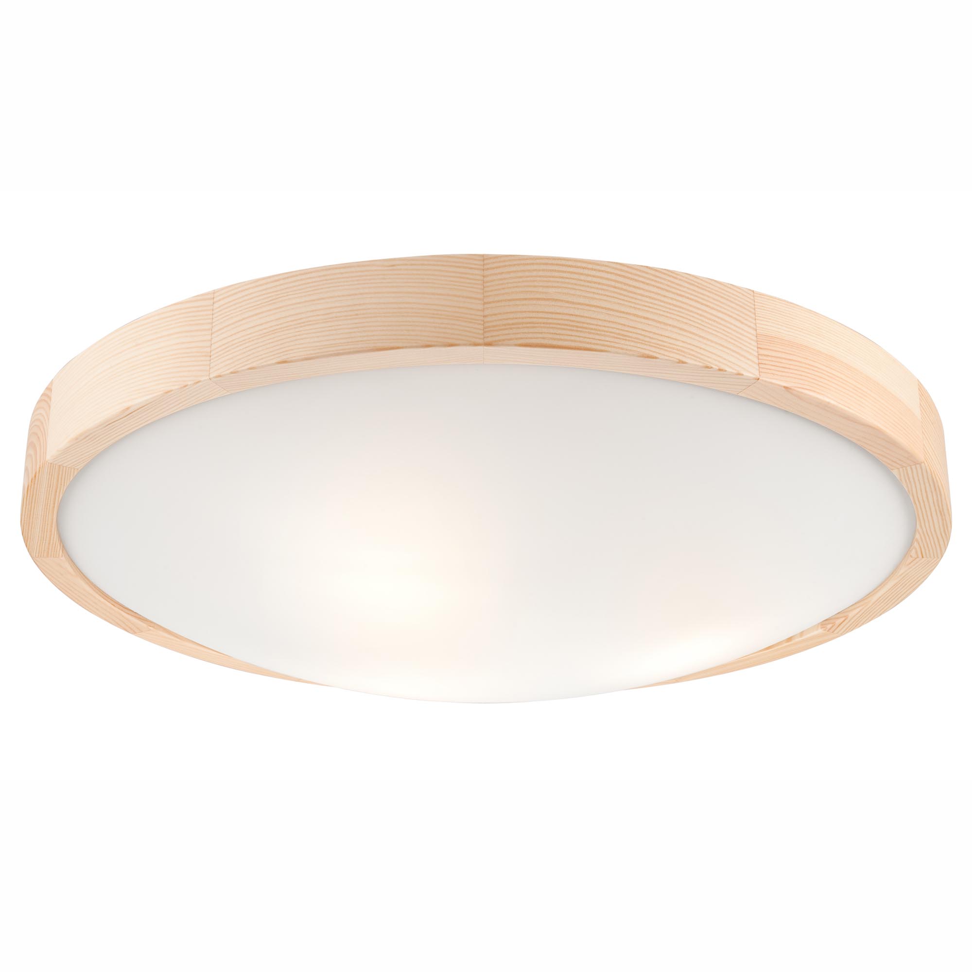 Ceiling lamp FocusLight LUNA 470mm, 3xE27, pine