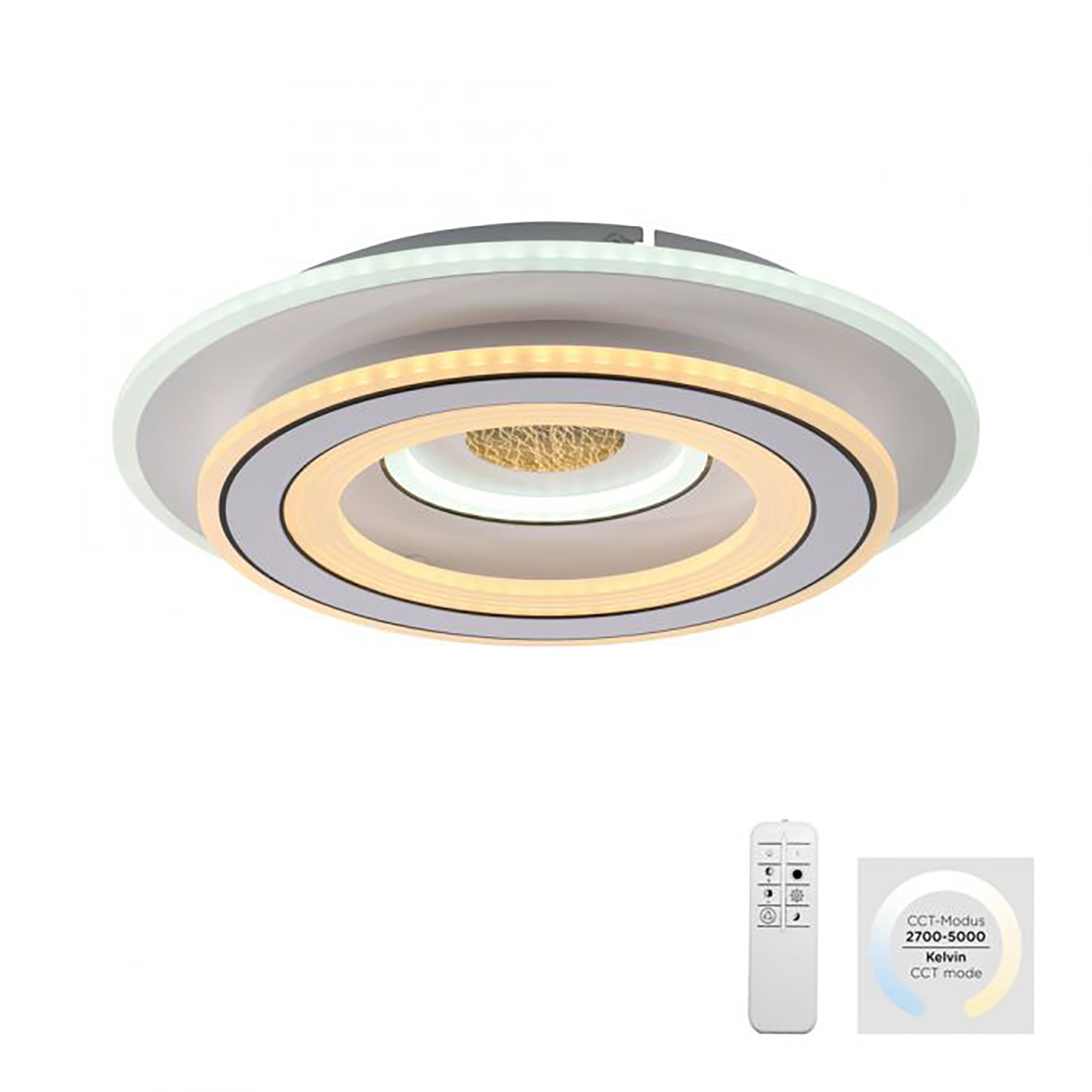 Ceiling lamp JustLight Tolago Led 40cm white round