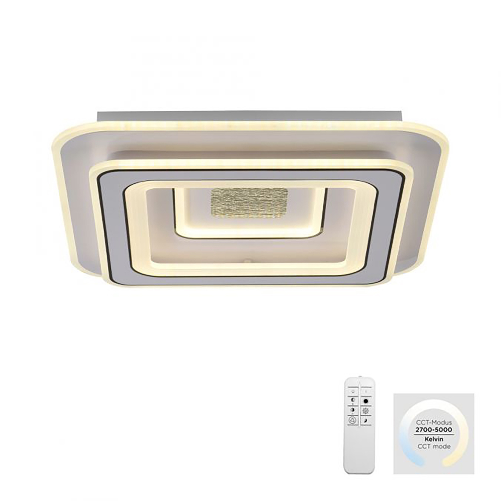 Ceiling lamp JustLight Tolago Led 49x49cm white square