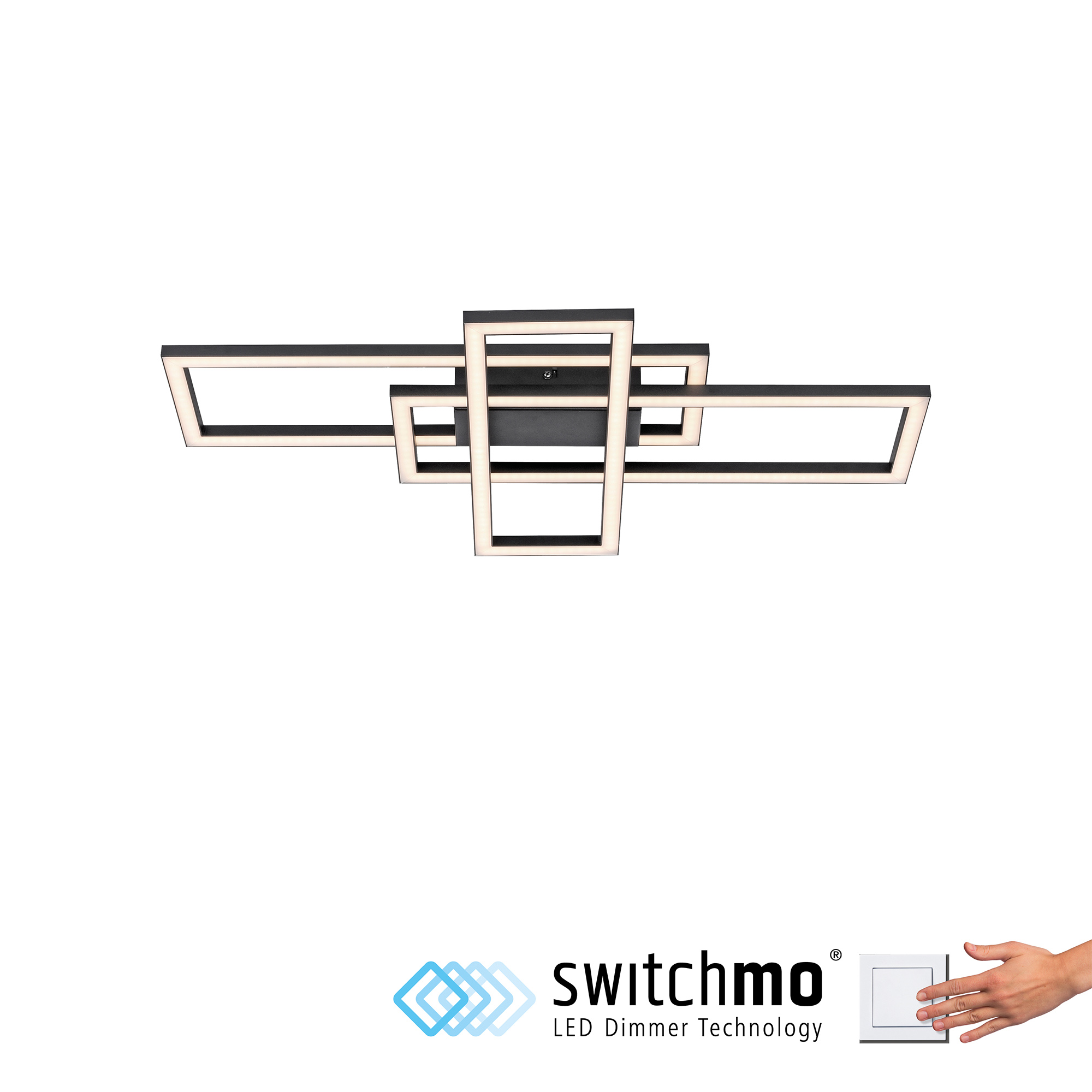 Ceiling lamp JustLight Iven black