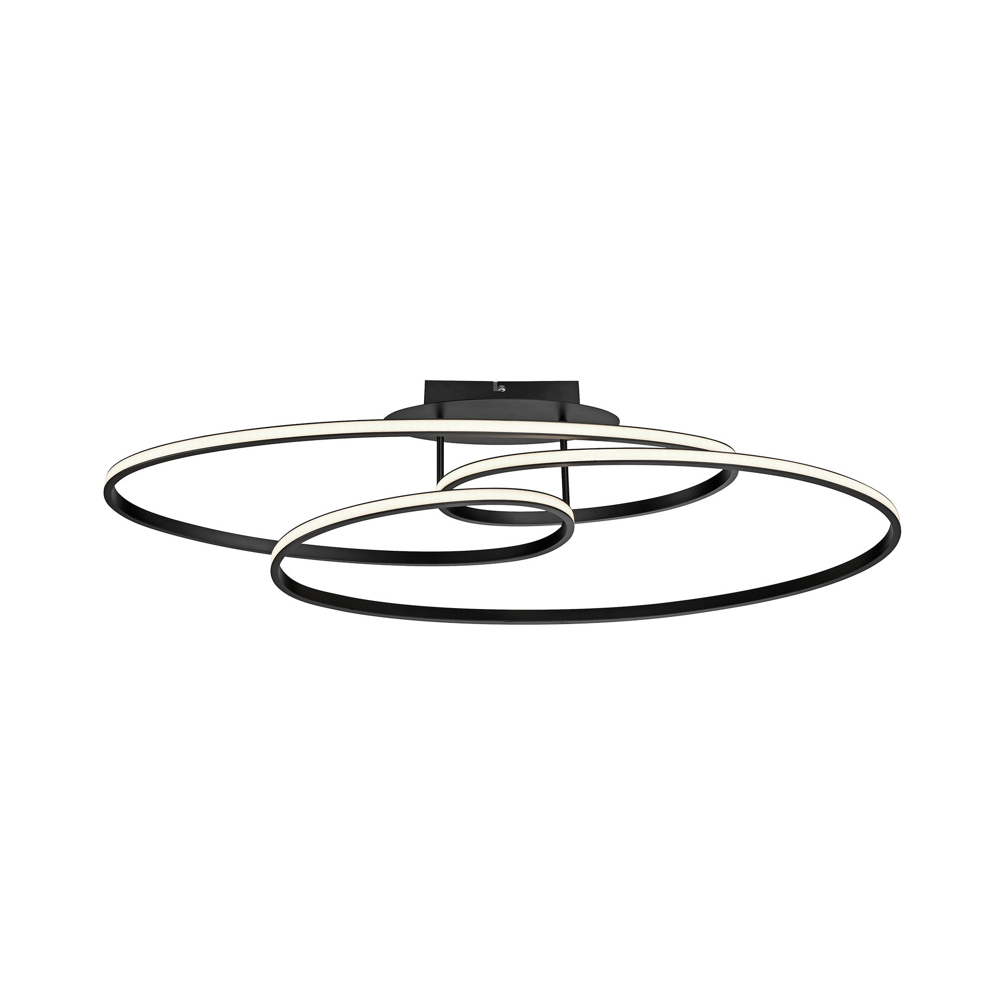 Ceiling lamp JustLight Lumaca black
