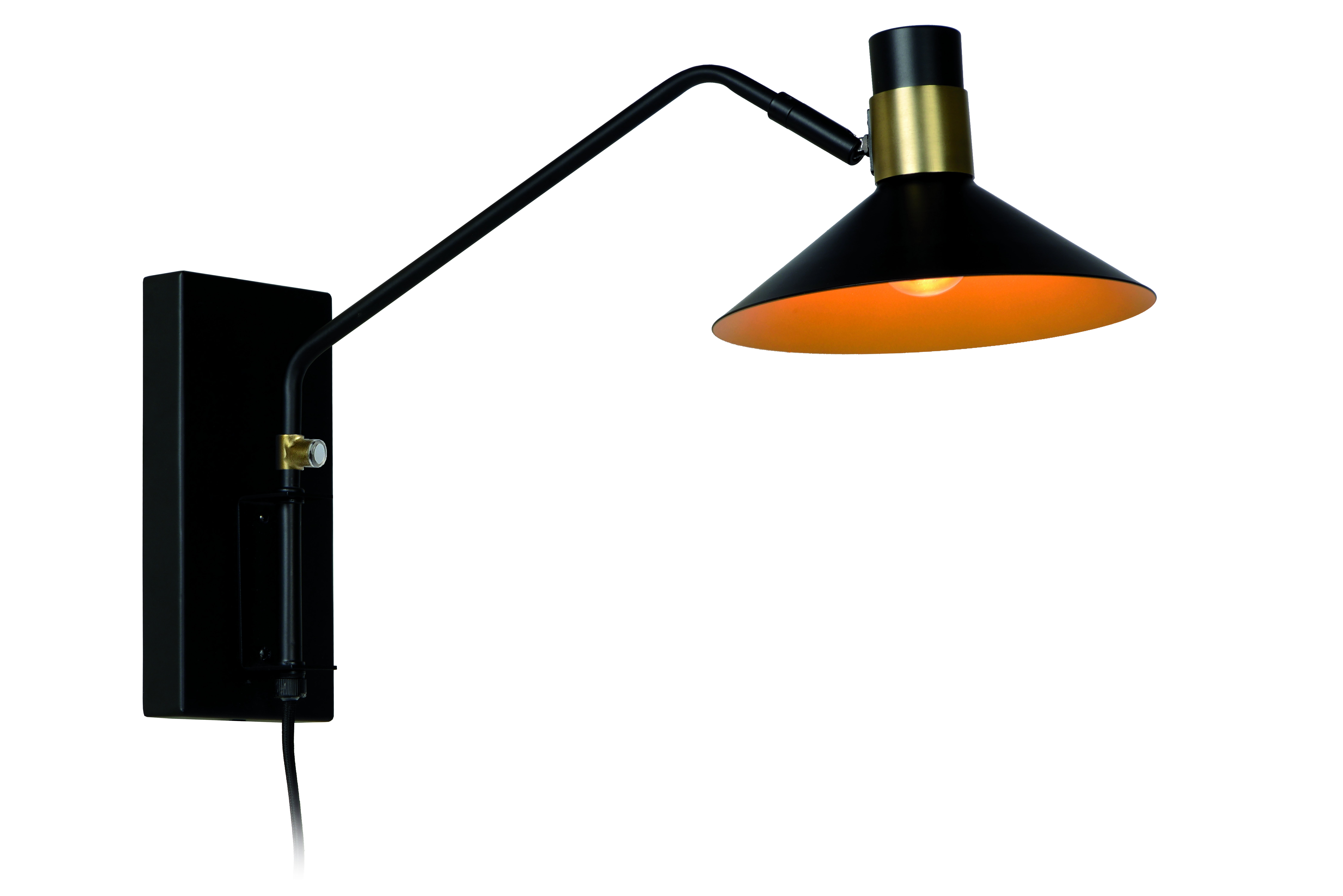 Lucide PEPIJN - Wall light - 1xE14 - 3 StepDim - Black
