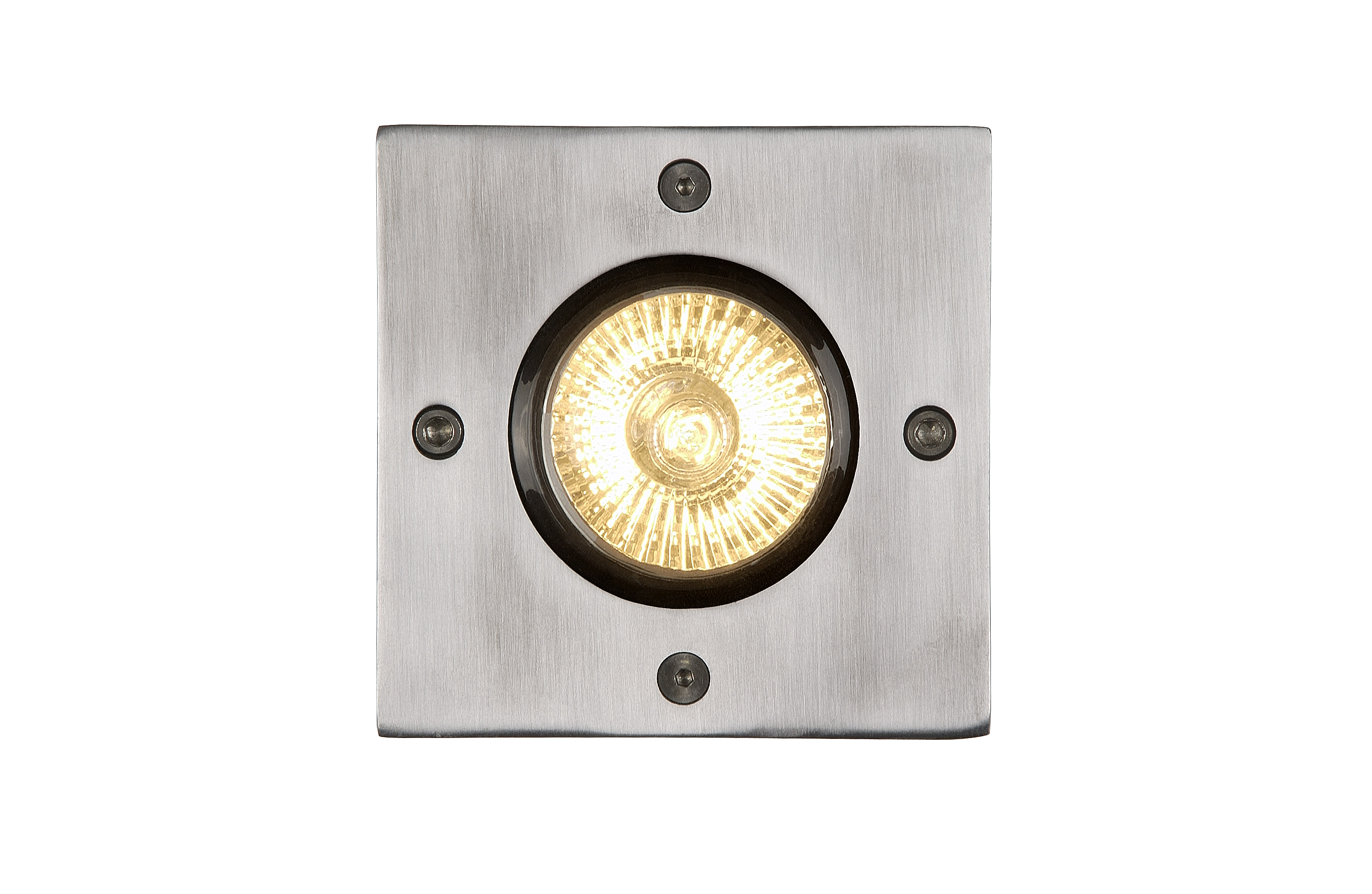 Lucide BILTIN - Deck light Outdoor - 1xGU10 - IP67 - Satin Chrome
