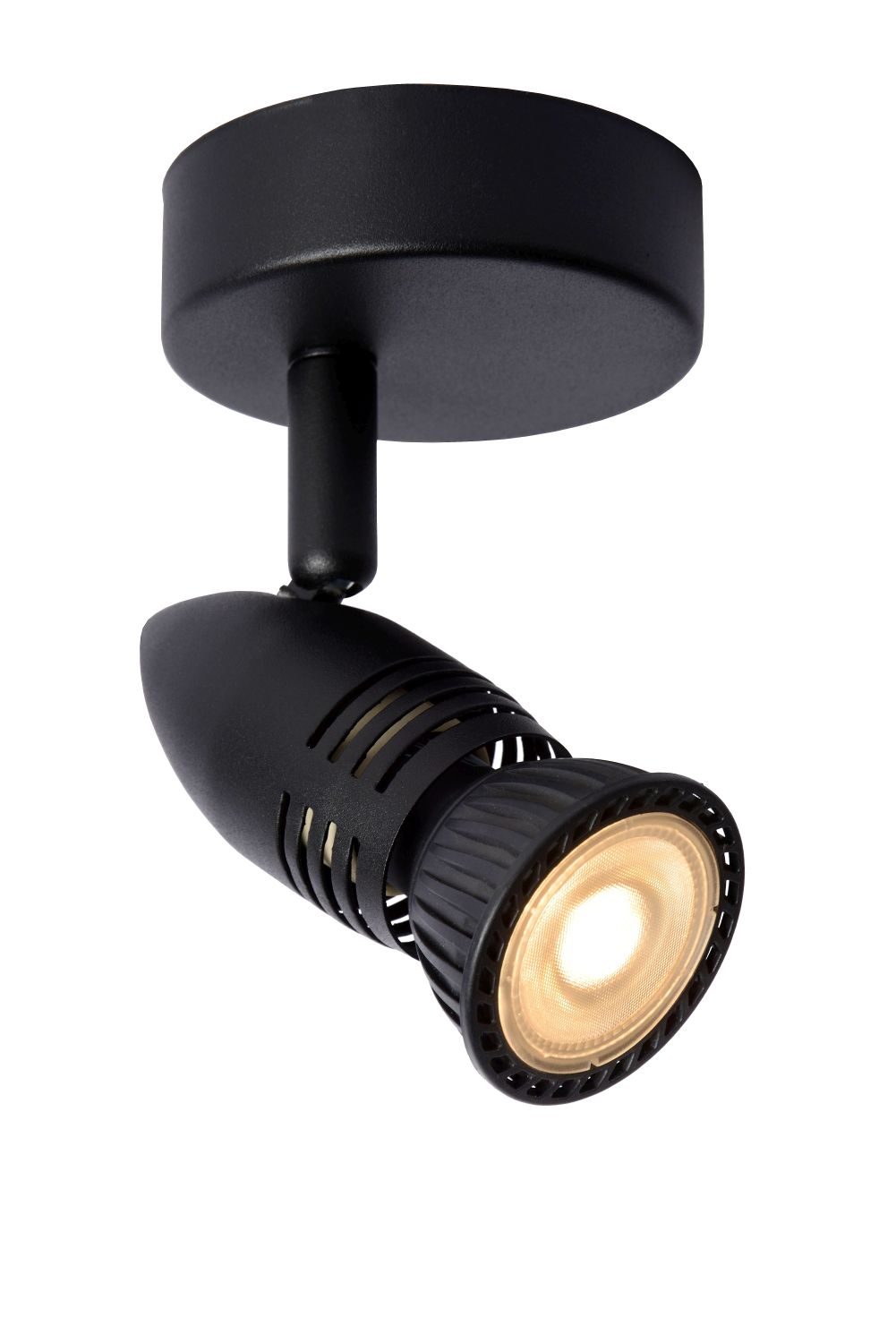 Lucide CARO - Wall spotlight - Ø 9 cm - 1xGU10 - Black