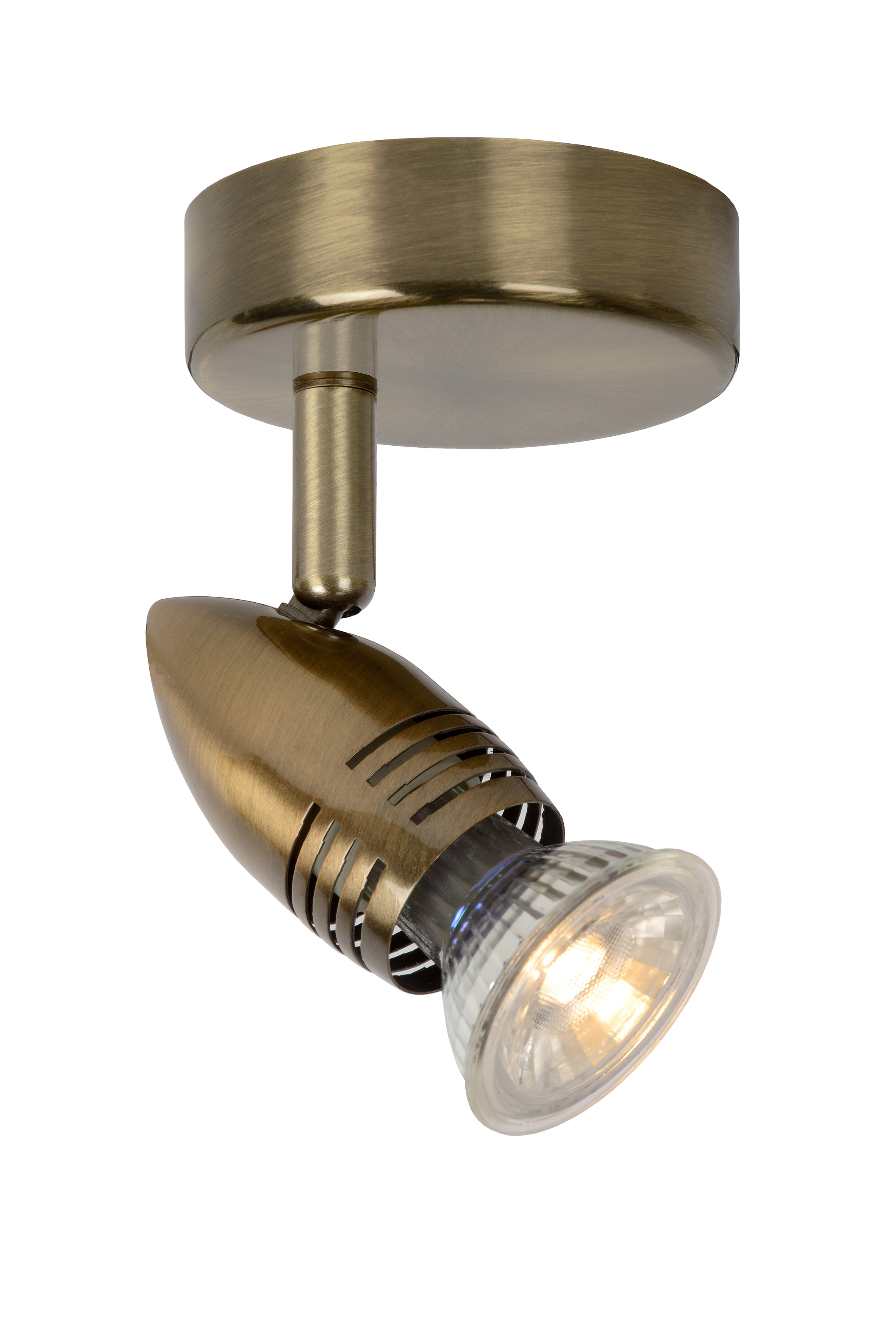 Lucide CARO-LED - Seinä spottivalaisin - Ø 9 cm - LED - GU10 - 1x5W 2700K - Pronssi