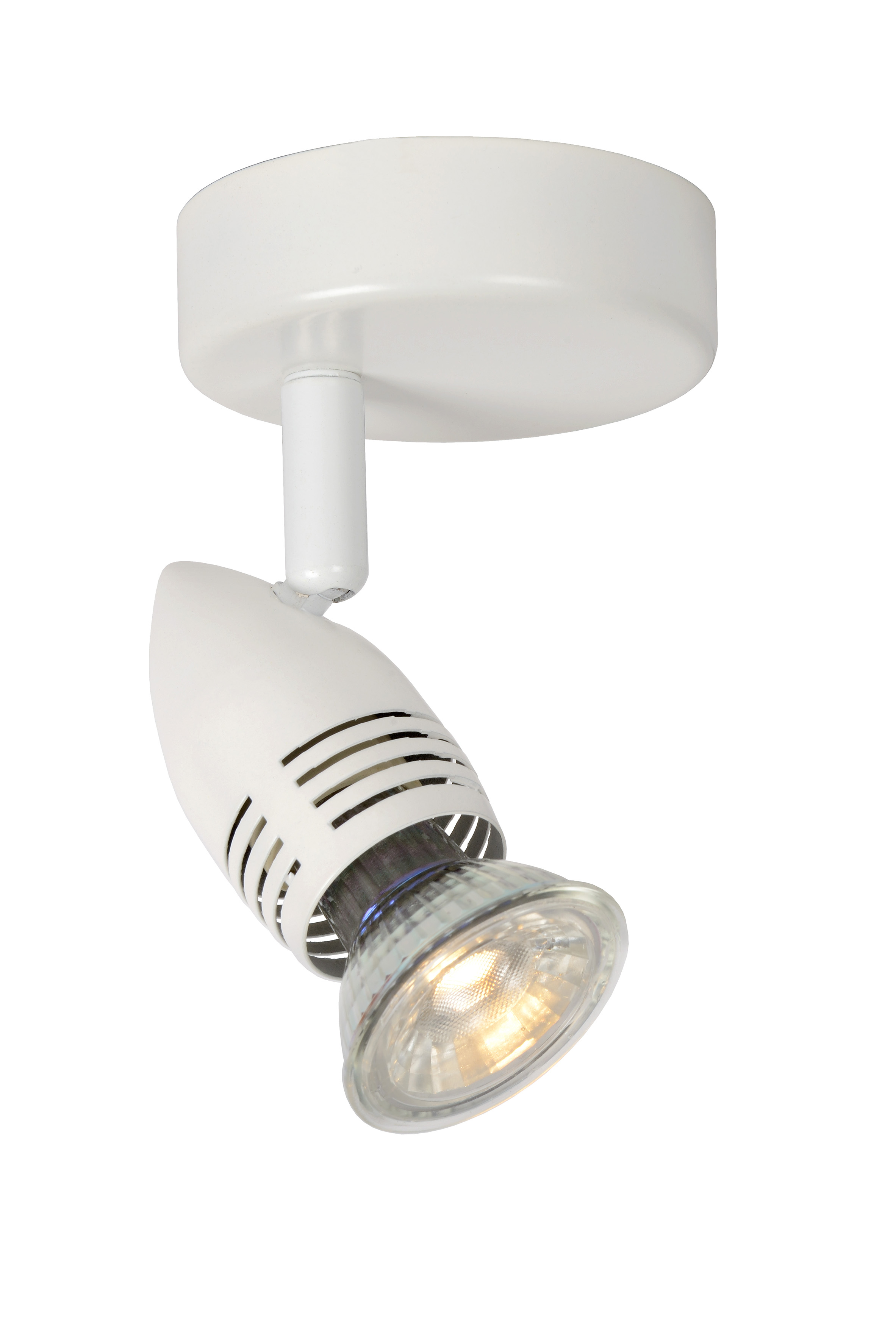 Lucide CARO-LED - Seinä spottivalaisin - Ø 9 cm - LED - GU10 - 1x5W 2700K - Valkoinen