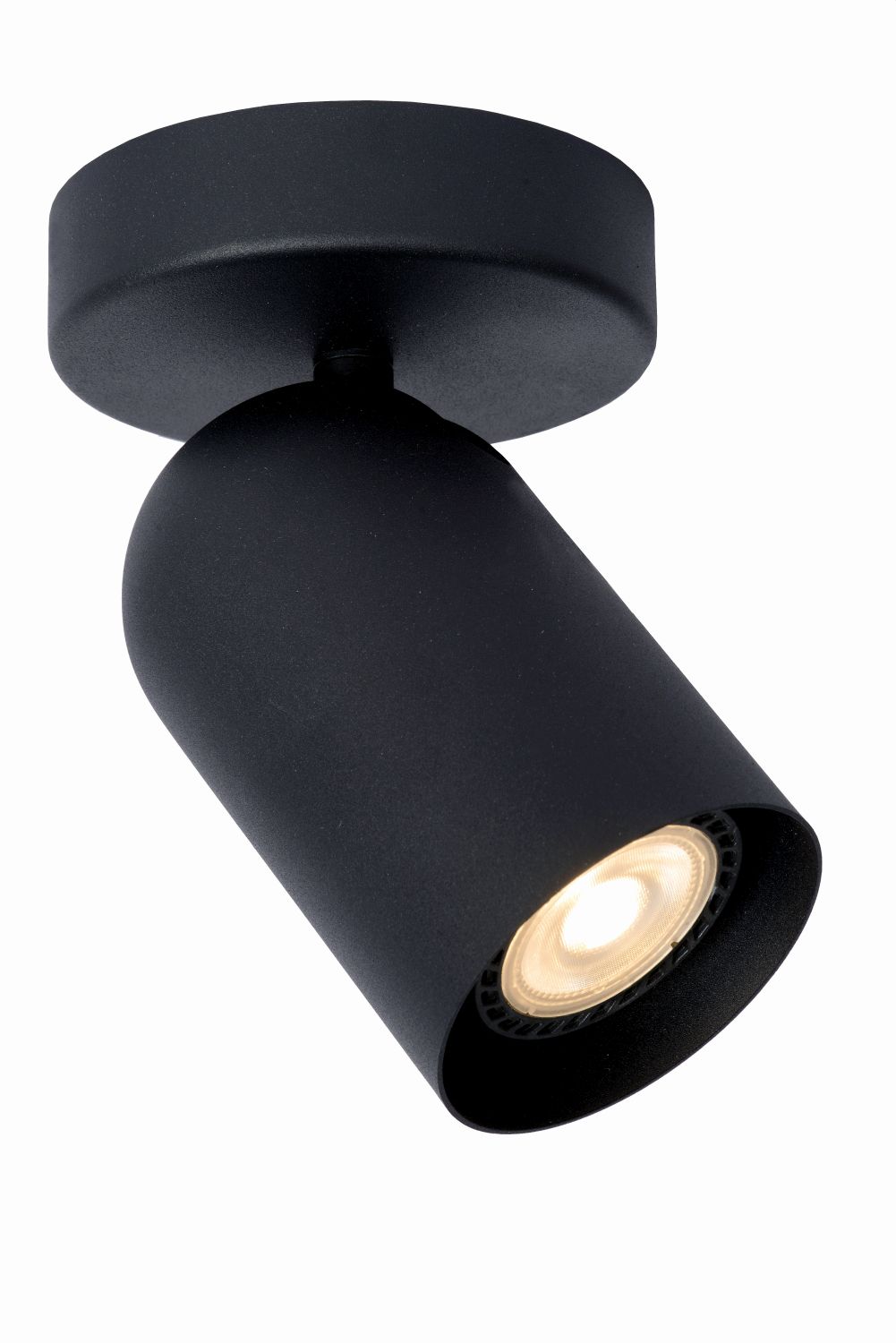 Lucide PUNCH - Wall spotlight - 1xGU10 - Black