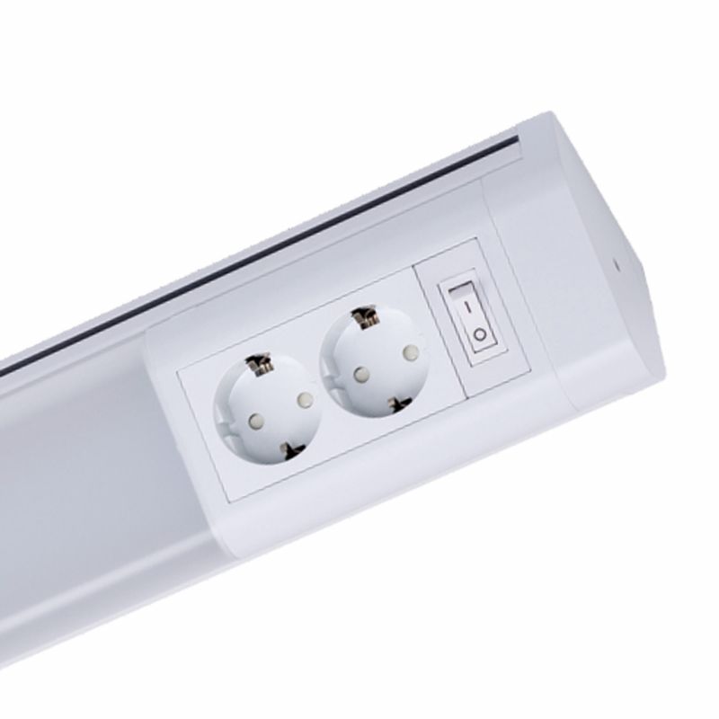 LED-työpistevalaisin MullerLicht MELO plug 70, 15W, 2-osainen pistorasia+kytkin