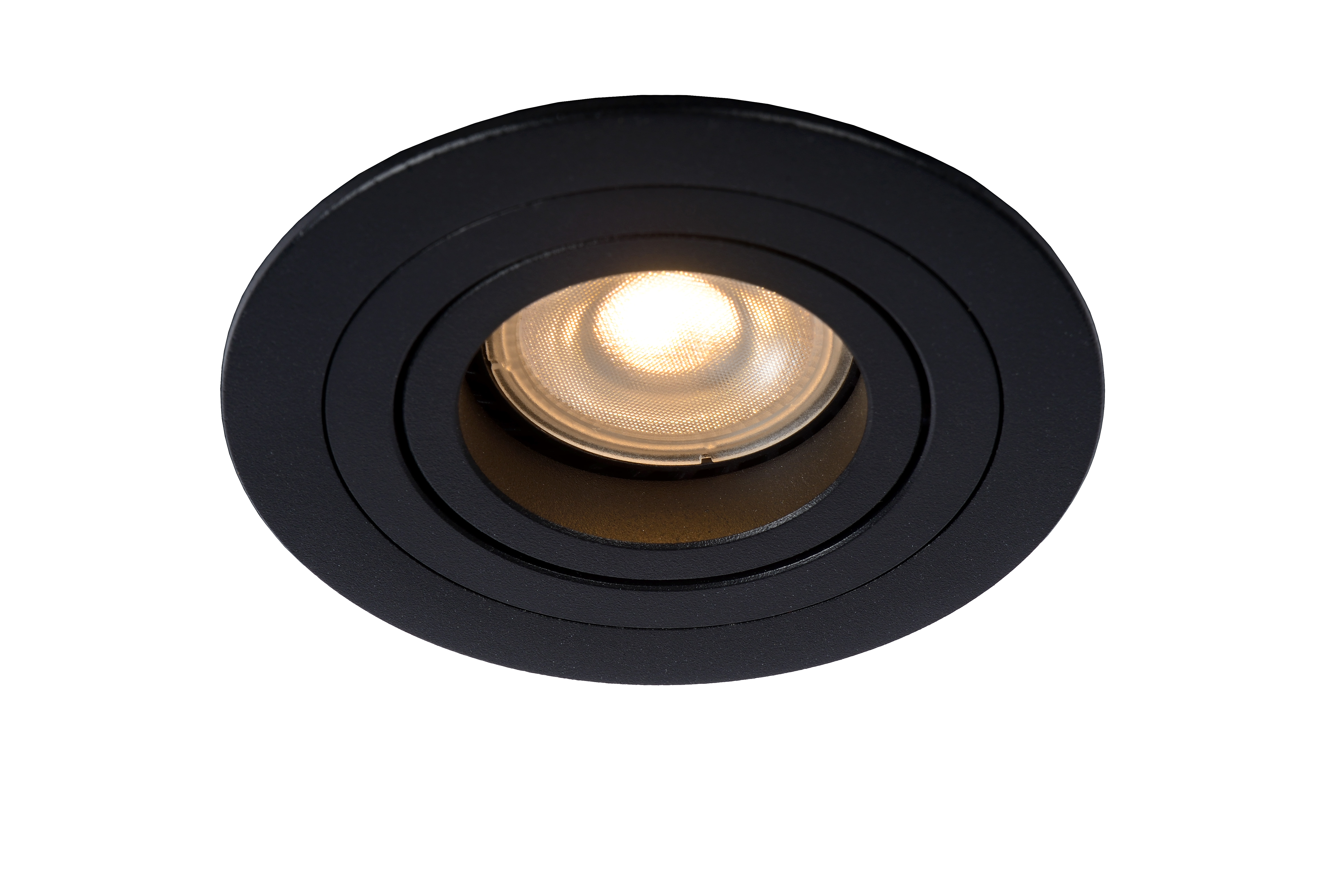 Lucide TUBE - Recessed spotlight - Ø 9 cm - 1xGU10 - Black