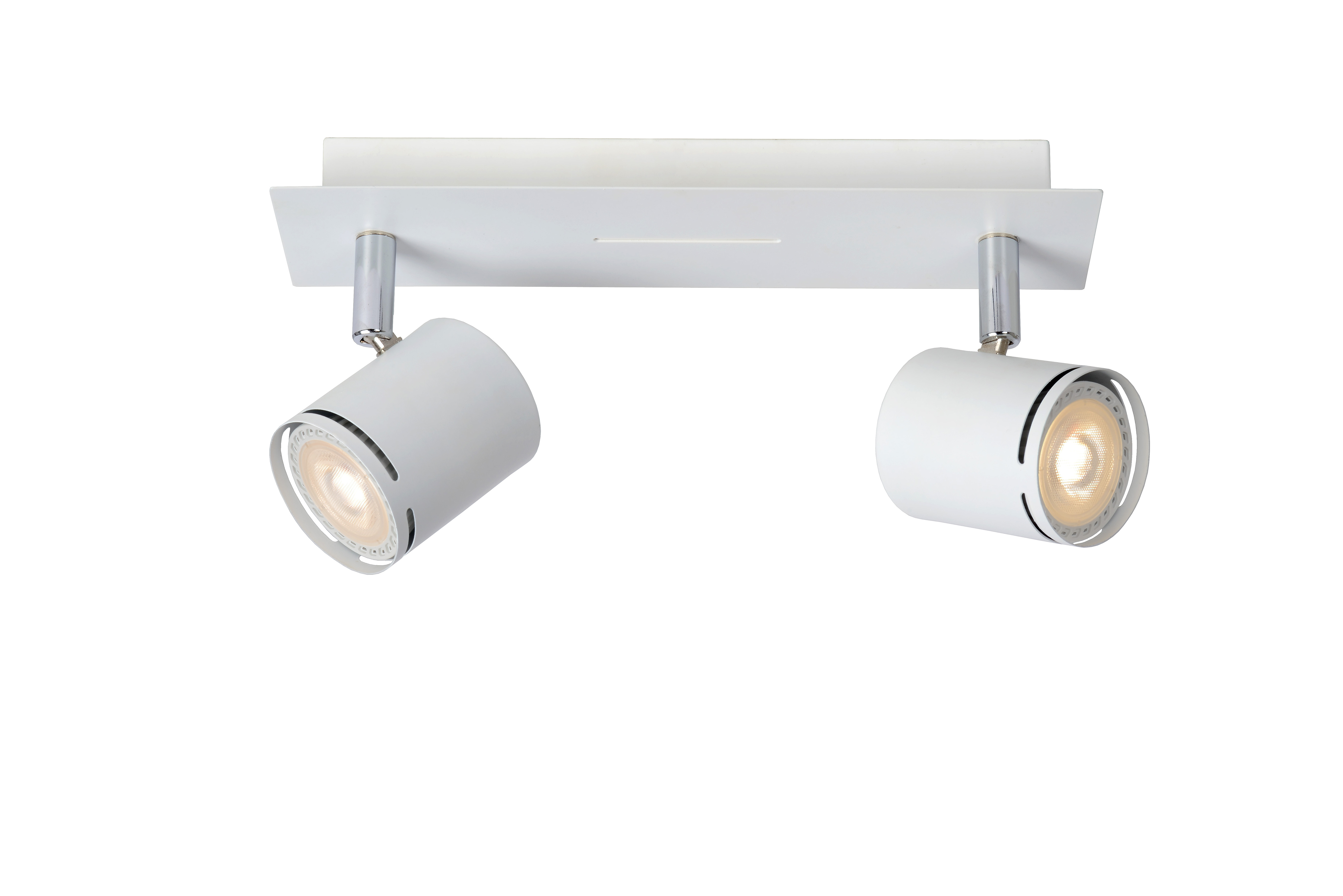 Lucide RILOU - Kattospottivalaisin - LED Dim. - GU10 - 2x5W 3000K - Valkoinen