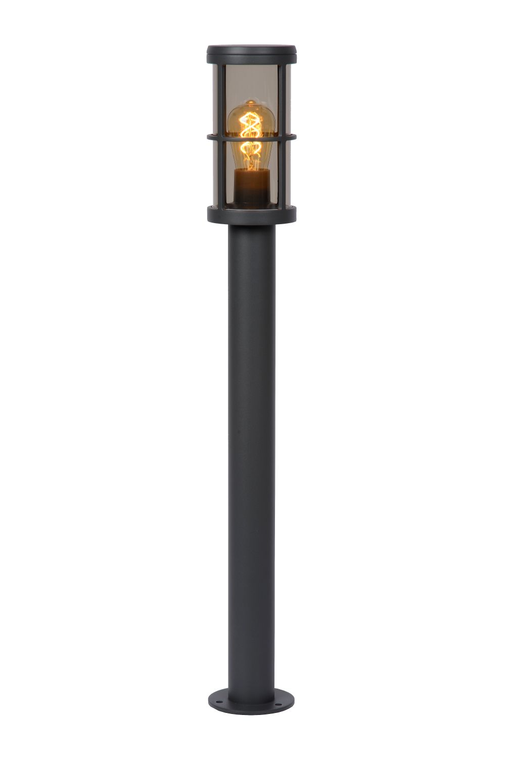 Lucide NAVI - Bollard light Outdoor - Ø 12 cm - 1xE27 - IP54 - Anthracite