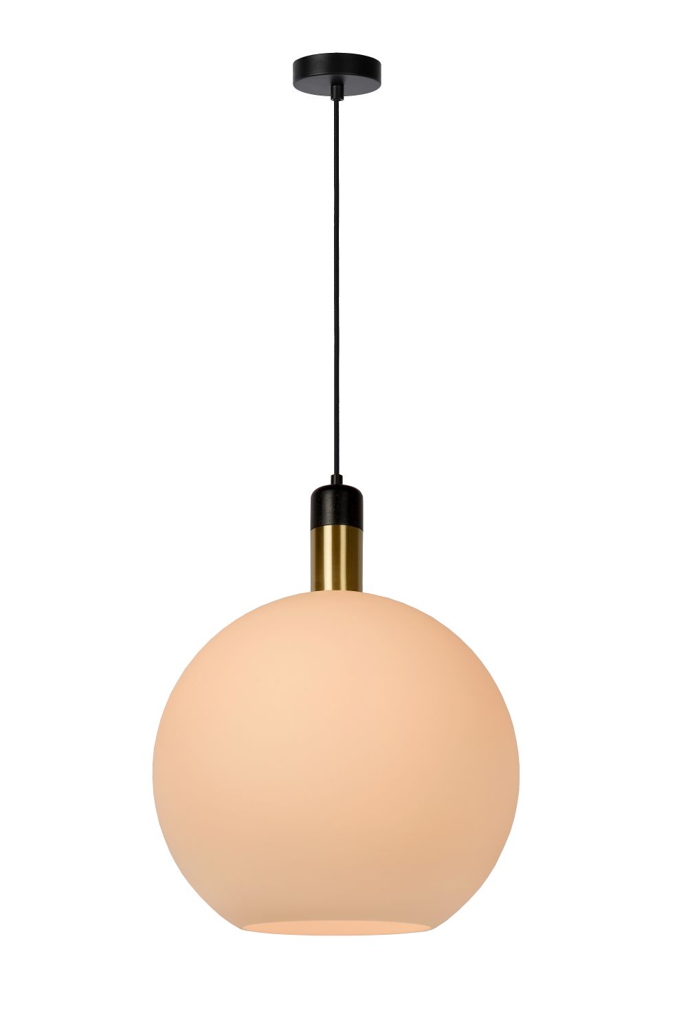 Lucide Julius pendant light, Ø40cm, 1xE27, opal