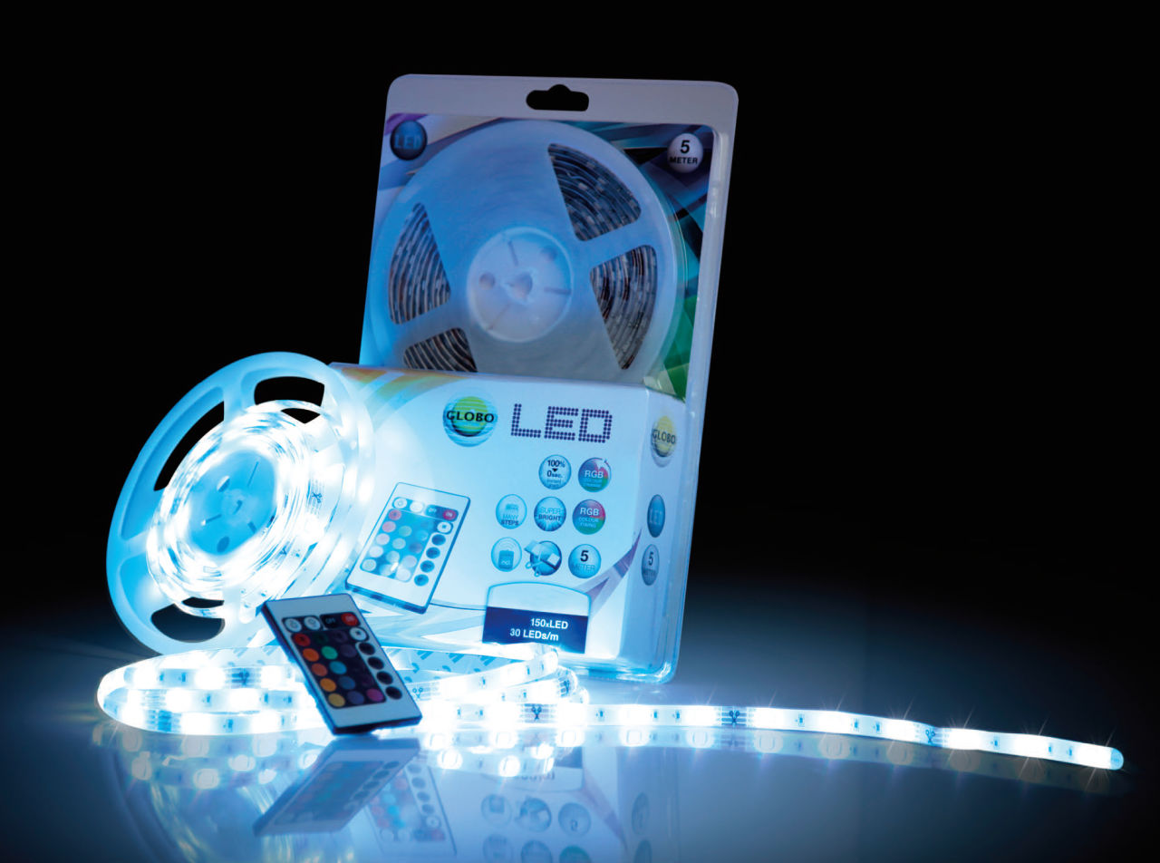 GLOBO LED-nauha LED BAND Muovi Koko: 5000x10x3 mm, 150xRGBW LED