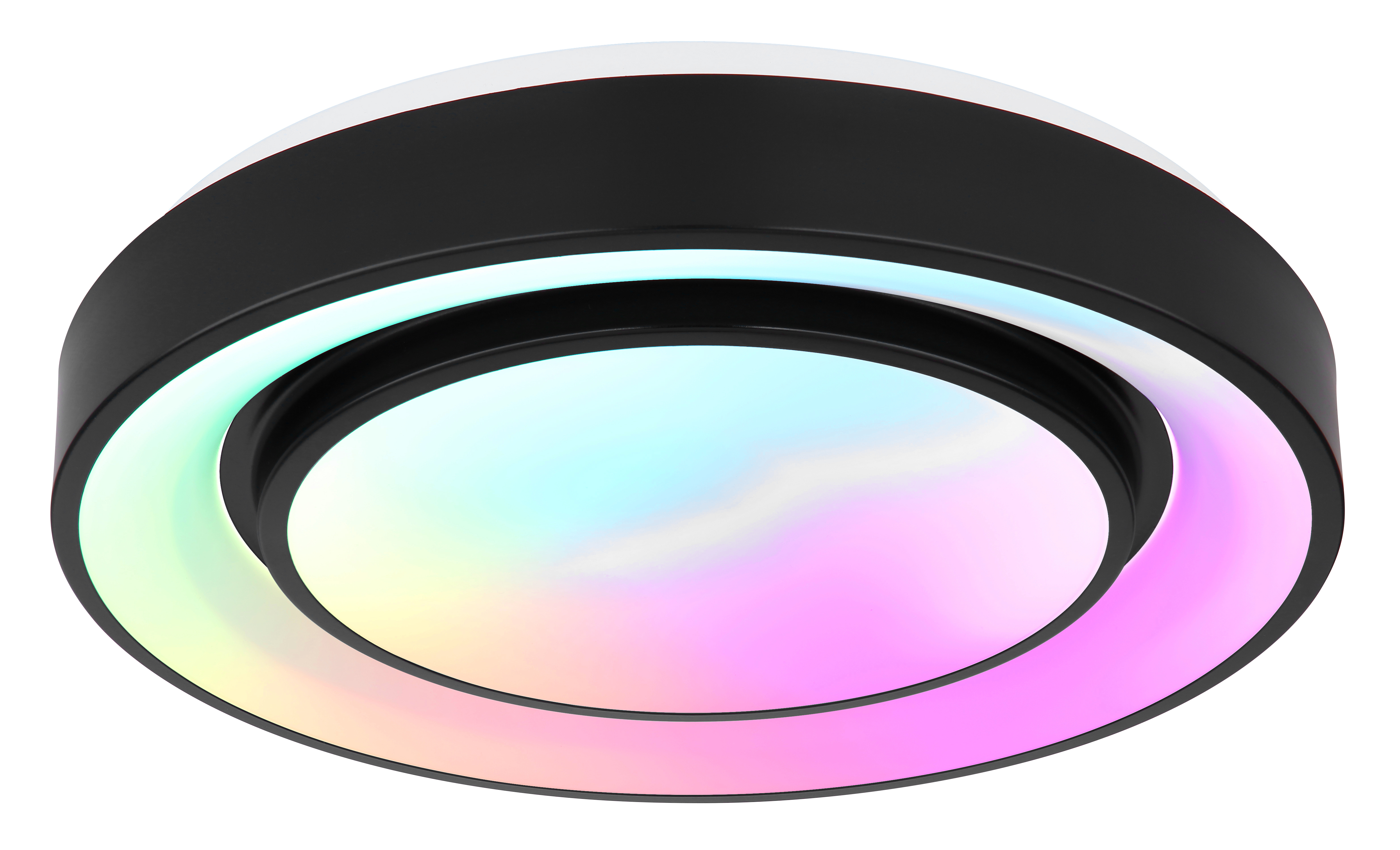Kattovalaisin Globo Sully 1xLed 24W, CCT, sateenkaarieffekti, halk:38cm