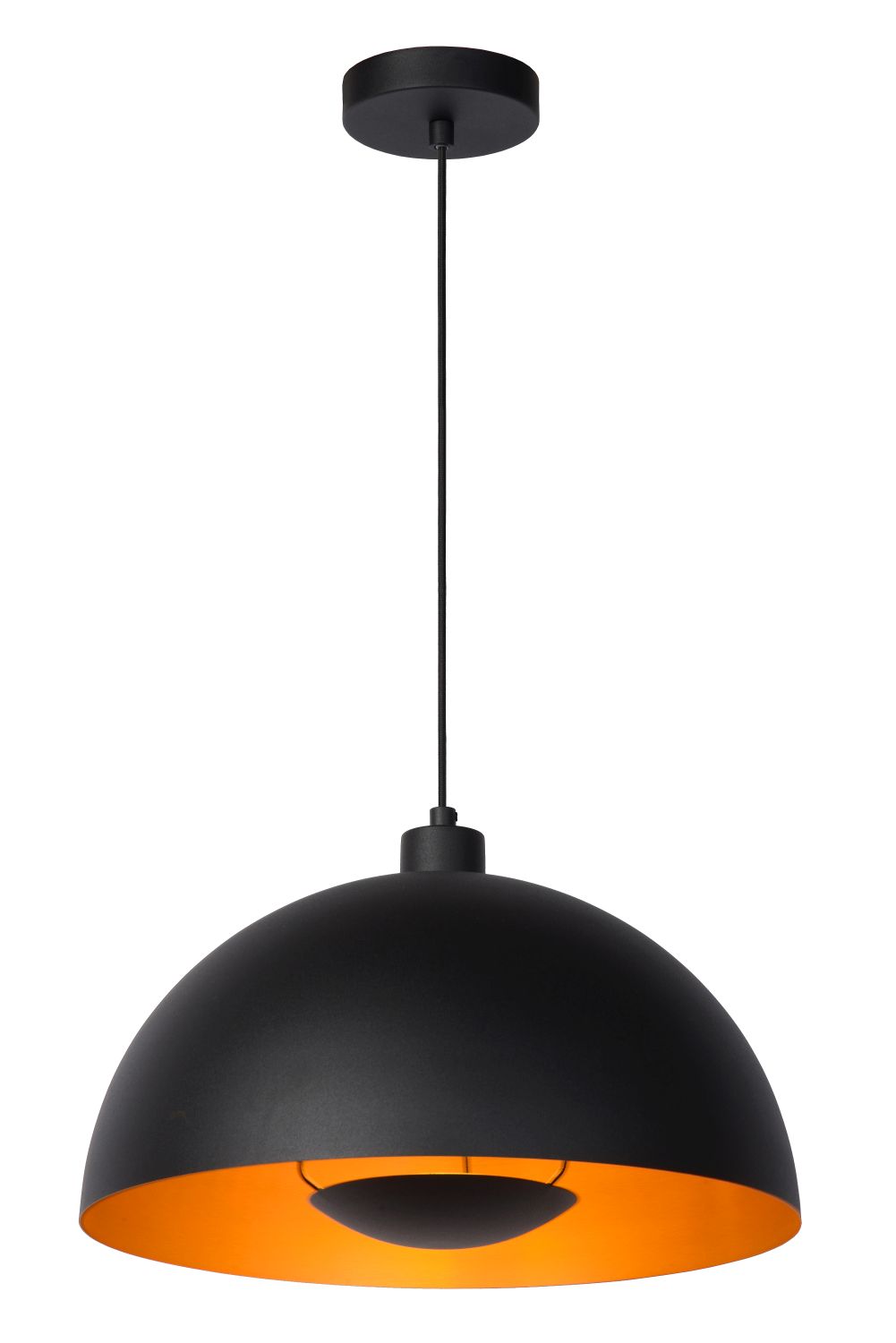 Lucide SIEMON - Pendant light - Ø 40 cm - 1xE27 - Black