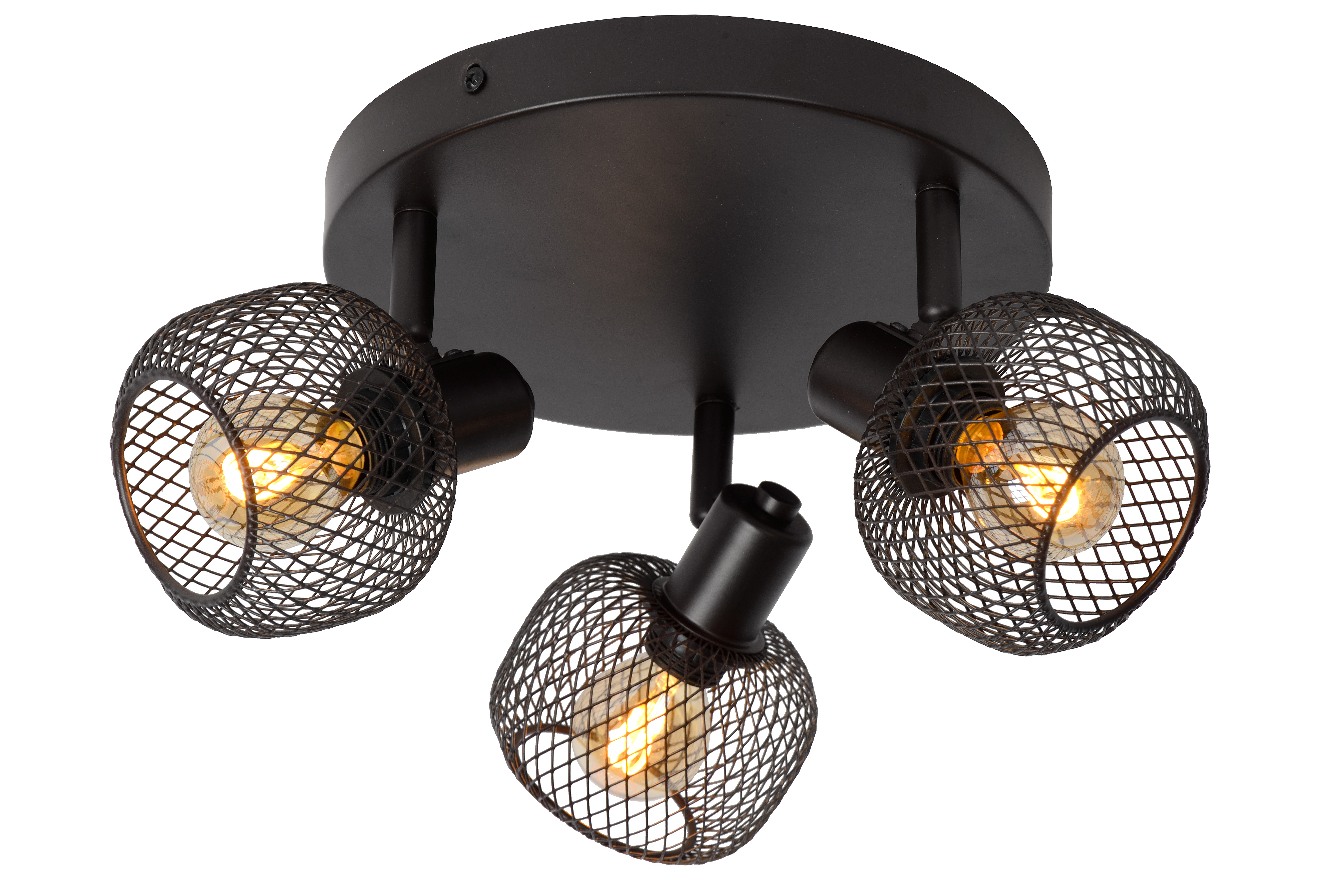 Lucide MAREN - Ceiling spotlight - 3xE14 - Black