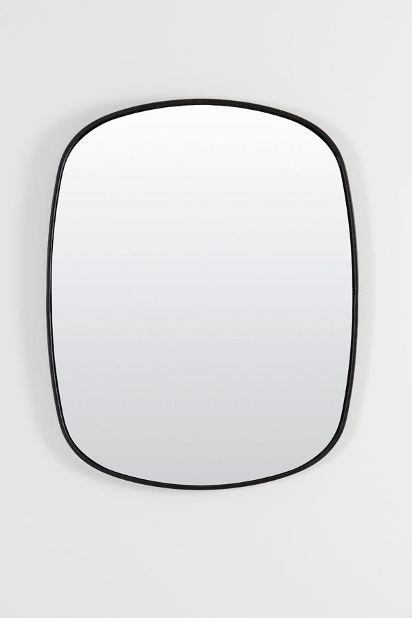 Mirror 36x1,5x55 cm BRALO smoked glass+matt black
