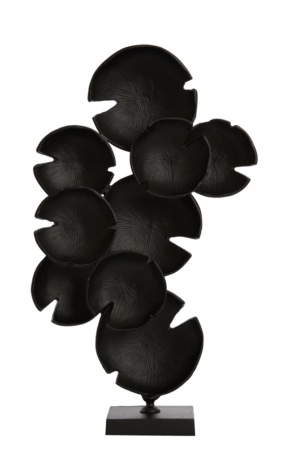 Ornament on base 42x14,5x62 cm BABINE matt black