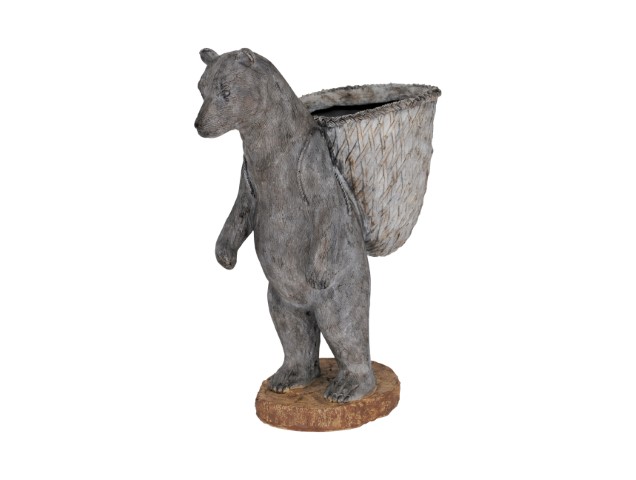 Ornament 35,5x19x44,5 cm BERNIE THE BEAR grey