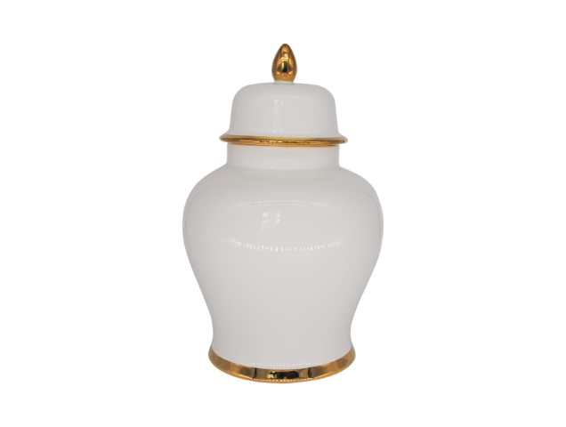 Vase Ø26x41 cm CHINOISERIE ceramics white