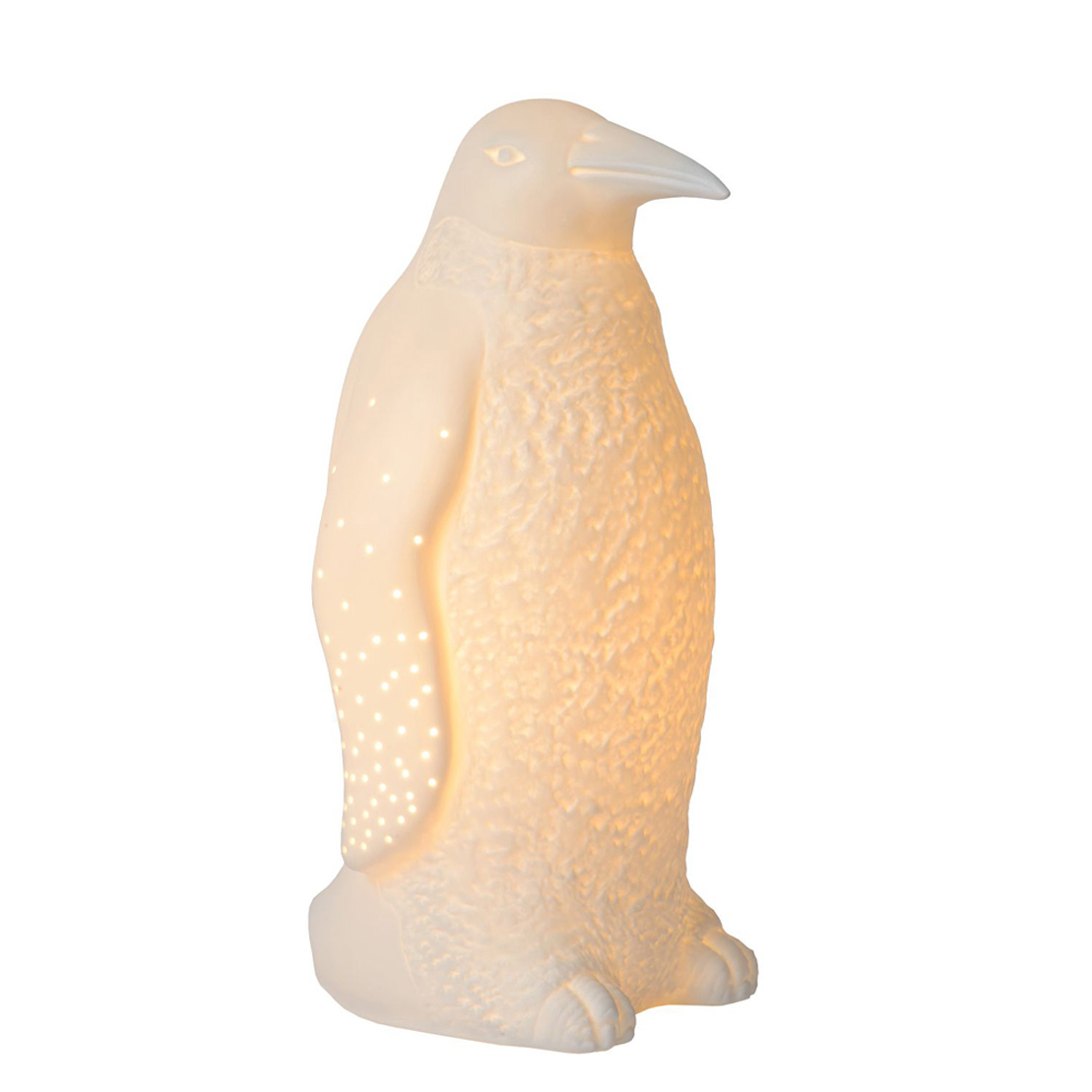 Lucide PINGUIN - Pöytävalaisin - E14 - Valkoinen