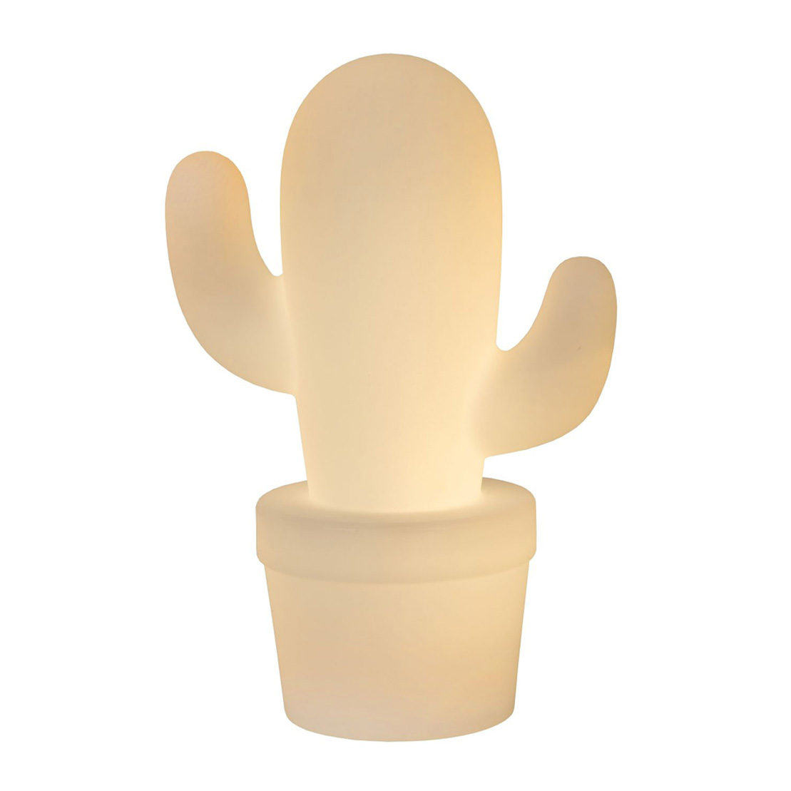 Lucide CACTUS - Ulko Pöytävalaisin - Ø 22,7 cm - LED Dim. - IP44 - Valkoinen