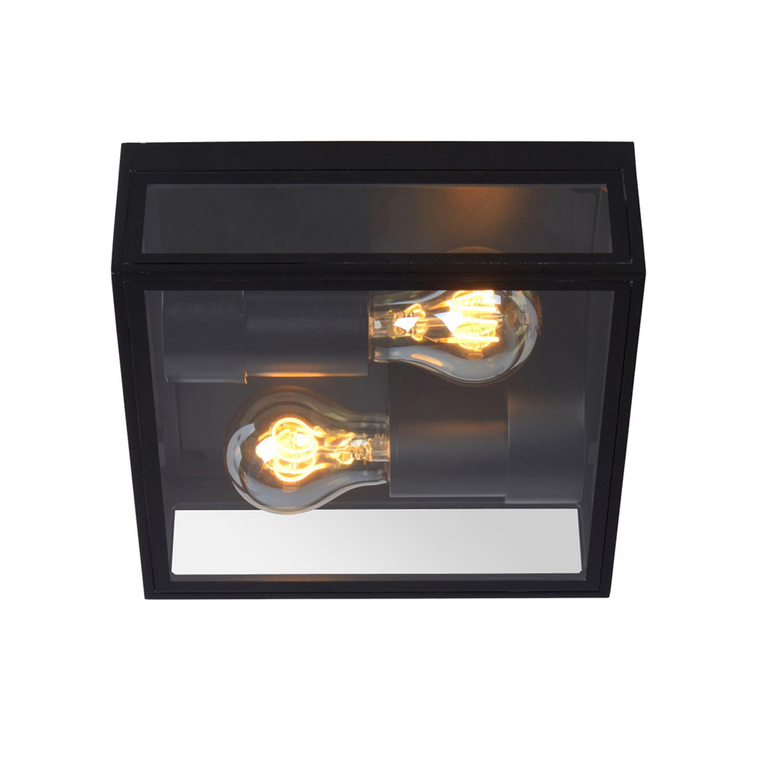 Lucide DUKAN - Outdoor Ceiling Lamp - E27 - IP65 - Black