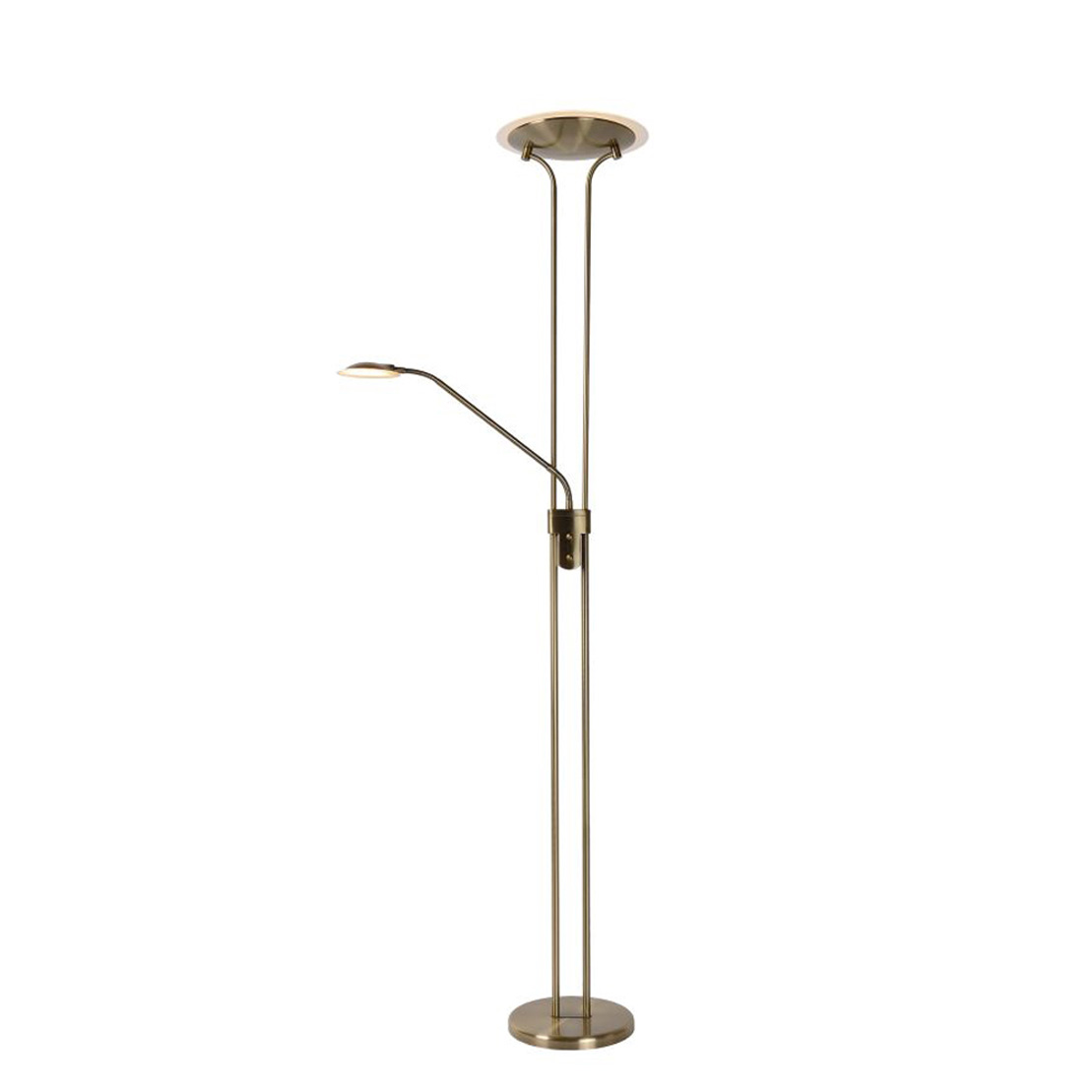 Lucide CHAMPION-LED - Floor Lamp - Ø 25,4 cm - LED Dim. - 1x20W 3000K - Pronssi