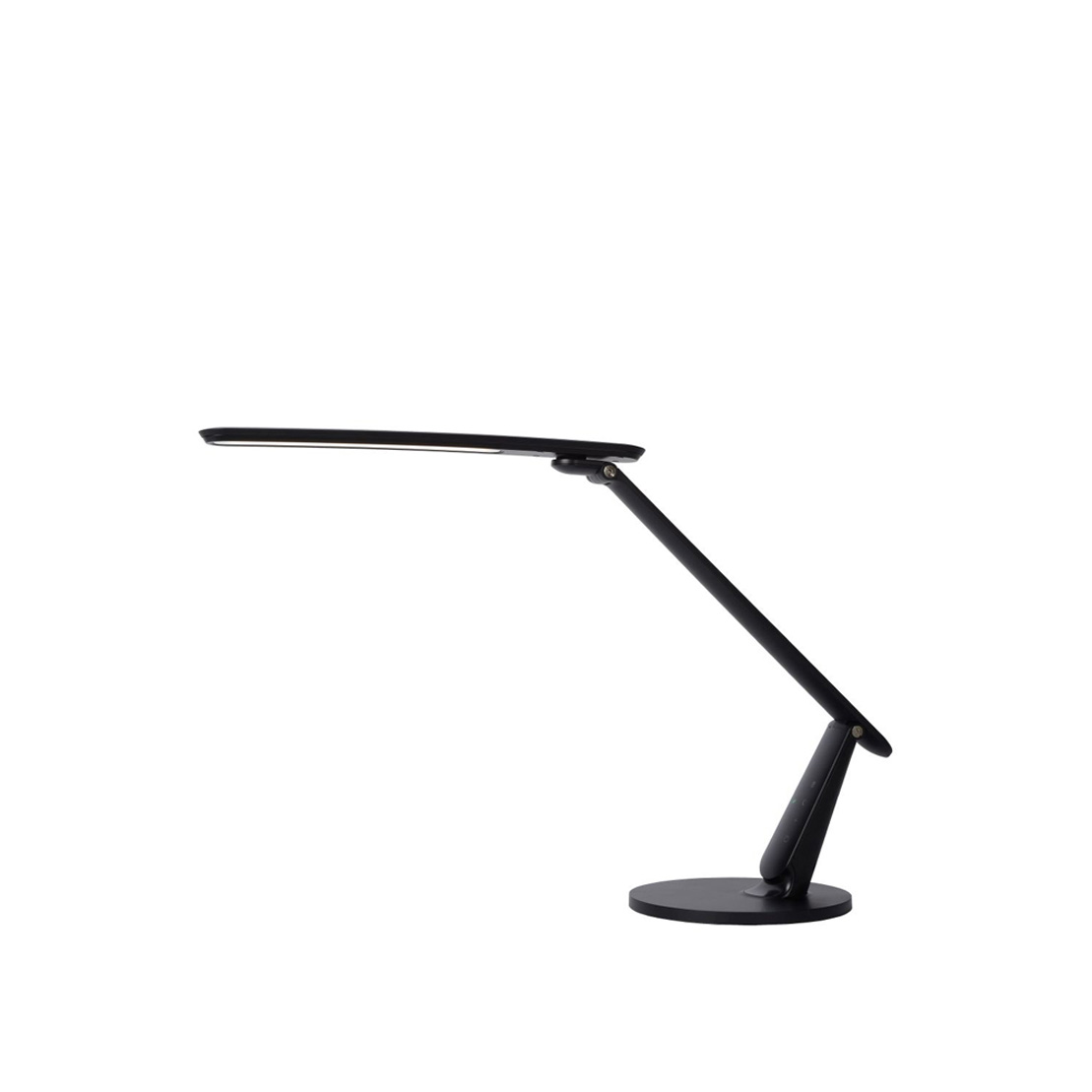 Lucide PRACTICO - Table Reading lamp - LED Himm. - 1x10W 3000K - With USB charging point - Black