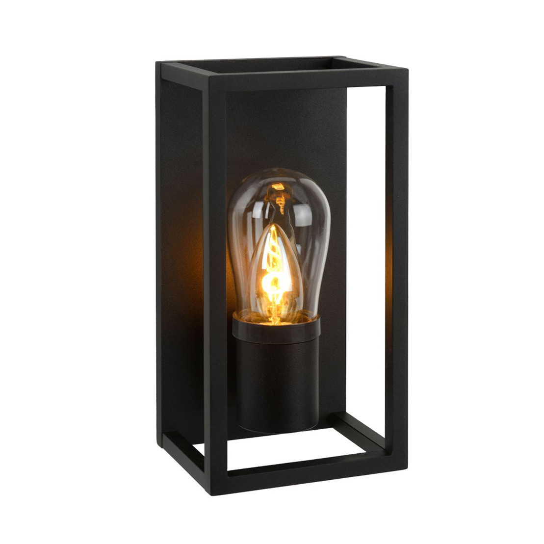 Lucide CARLYN - Bathroom Wall Lamp - E14 - IP54 - Black