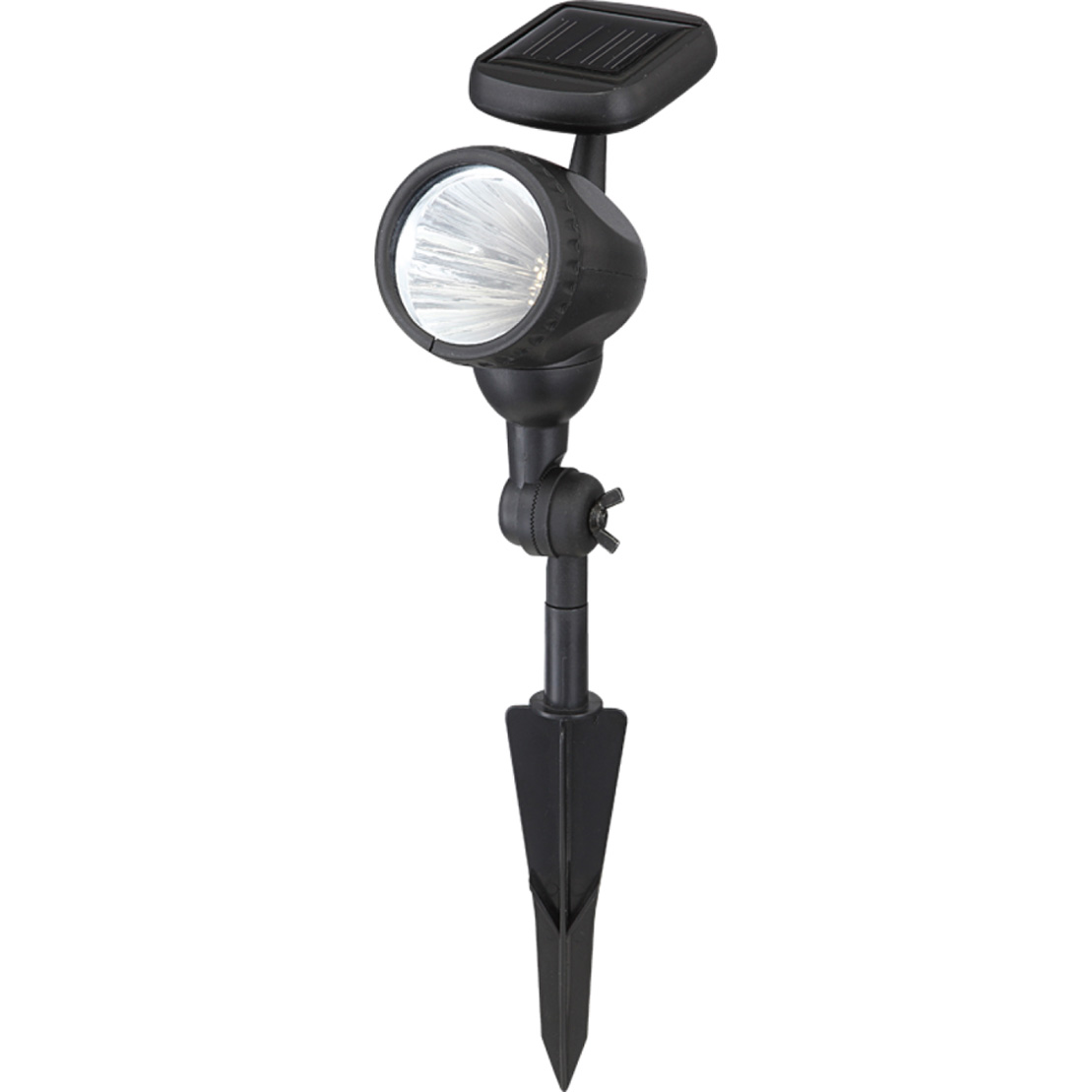 Solar Lamp  - Plastic - Black - 3xLED