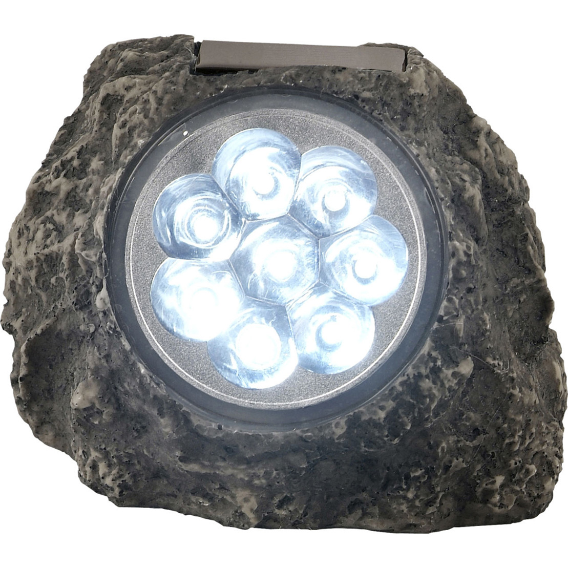 Solar Lamp  - Plastic - Grey - 8xLED