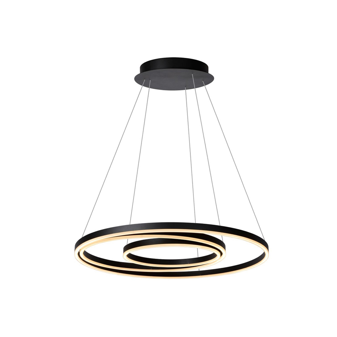 Lucide TRINITI - Riippuvalaisin - LED Himm. - 1x32W 3000K - Musta