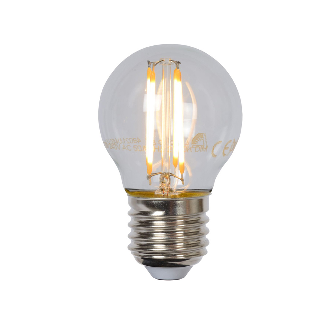 Lucide LED lamppu - Filament bulb - Ø 4,5 cm - LED Dim. - 1x4W 2700K - Kirkas