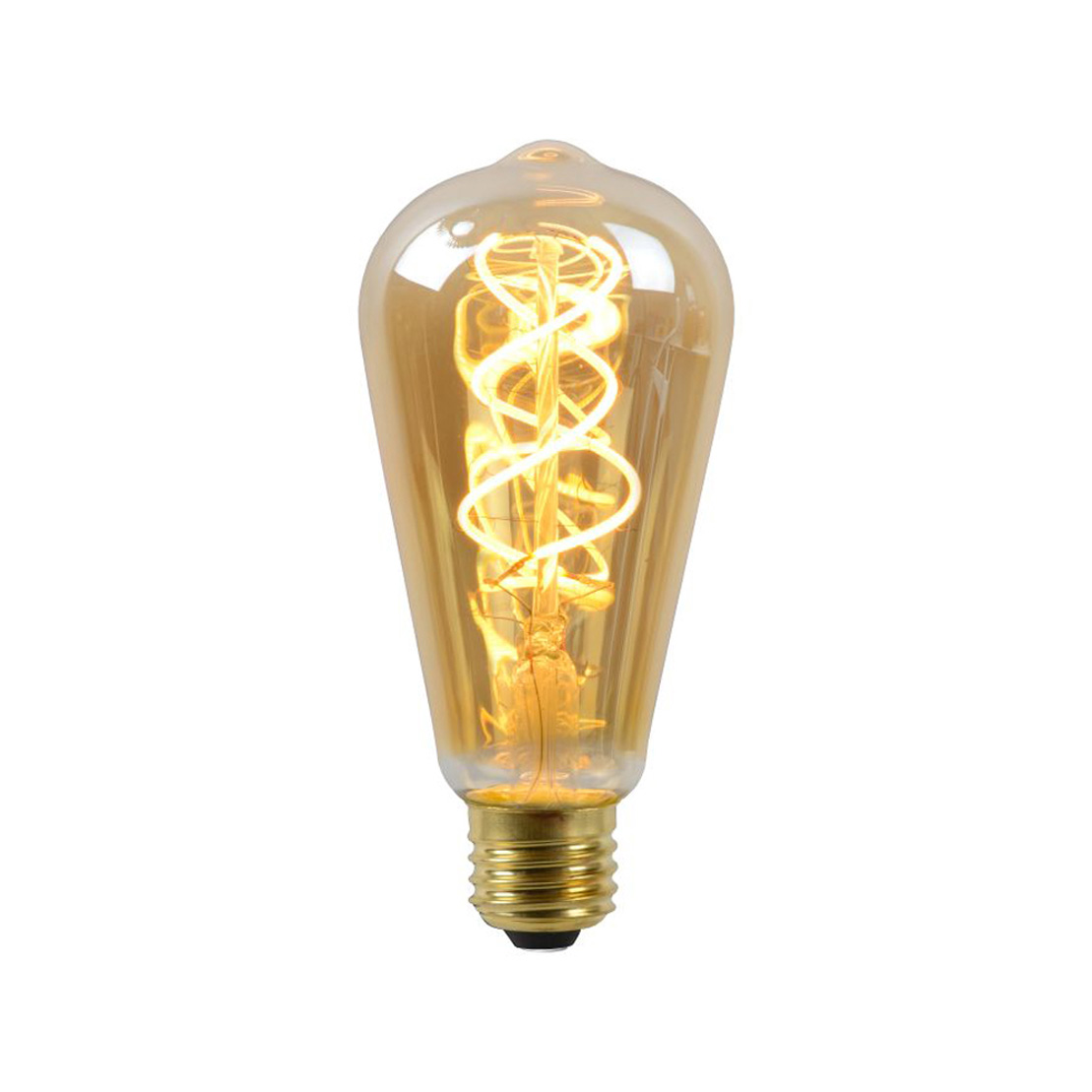 Lucide LED lamppu - Filament bulb - Ø 6,4 cm - LED Dim. - 1x5W 2200K - Amber