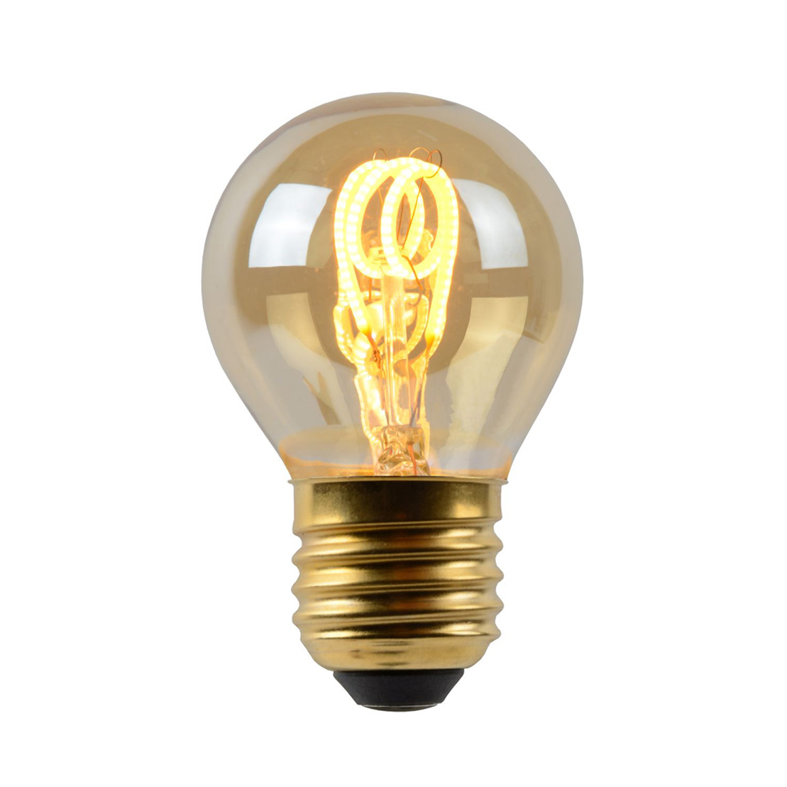 Lucide LED Bulb - Filamenttilamppu - LED Himm. - E27 - 1x3W 2200K - Amber
