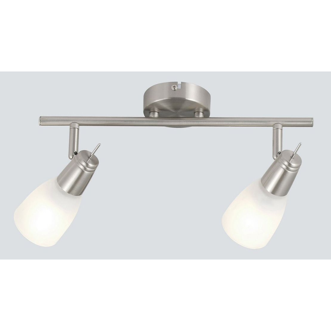 Globo LINAC - Ceiling light - Nickel Matt - E14 - 2 x  13W (incl.)