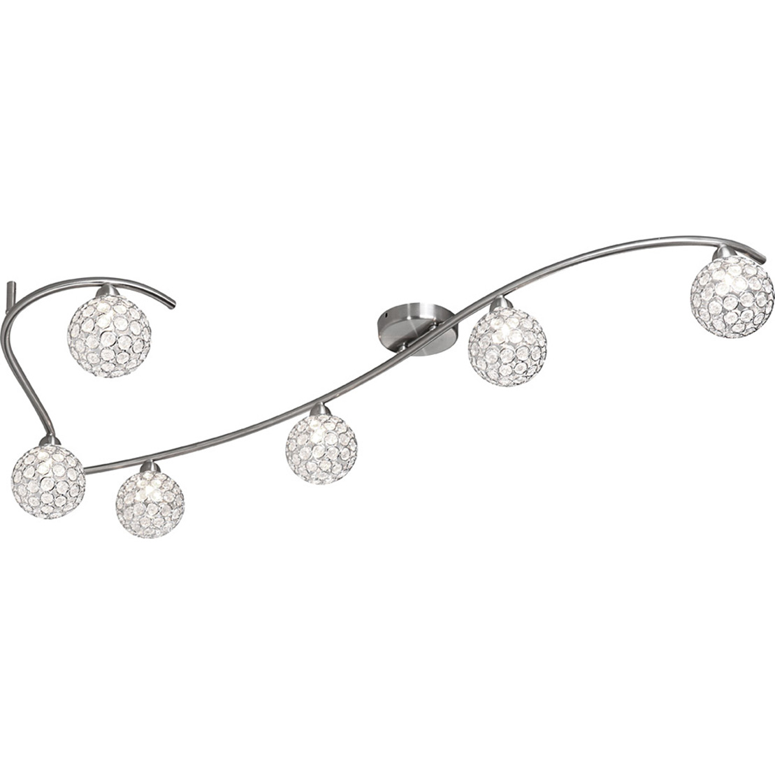 Globo AZALEA - Ceiling light - Nickel Matt - G9 - 6 x  33W (incl.)