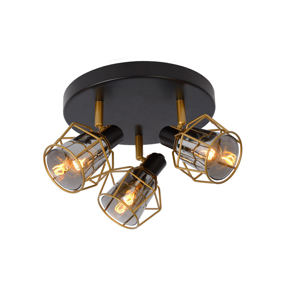 Lucide NILA - Ceiling Spotlight - Ø 36 cm - E14 - Black