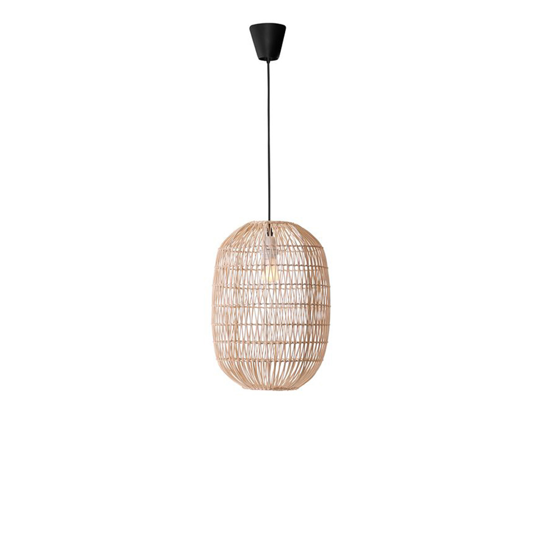 Novaluce MELODY - Pendant lamp - 1xE27 - 40W - Ø: 30cm - Rattan 
