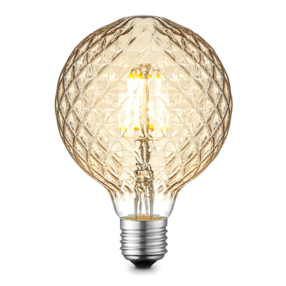 EDISON LED - Filament bulb - Ø 9,5 cm - E27 - 1x4W - 2700K - Amber