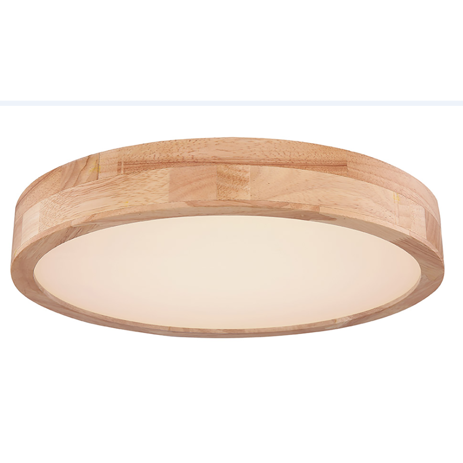 Ceiling light RAINER - Natural wood - Ø40,0cm - 24W