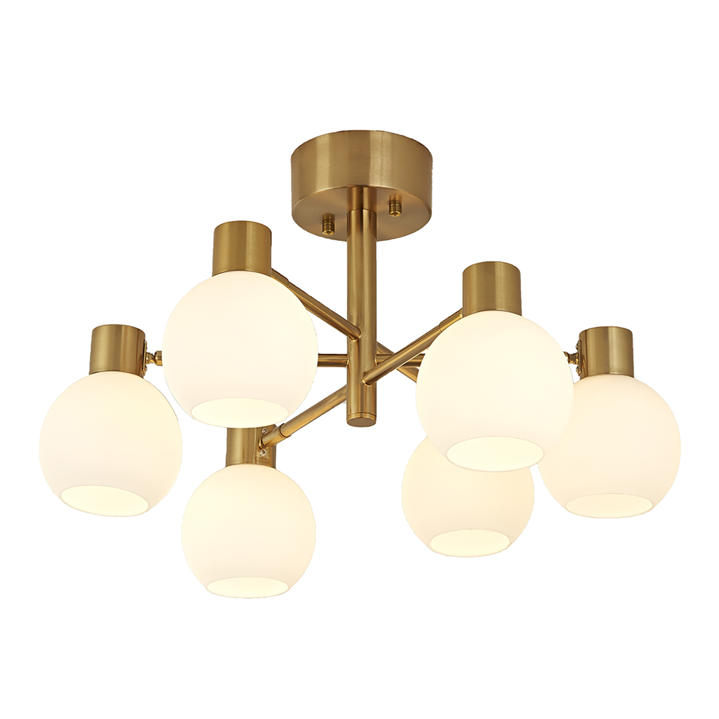Ceiling light FocusLight TROMSSA - 6xE14 - Bronze - Ø50,0cm